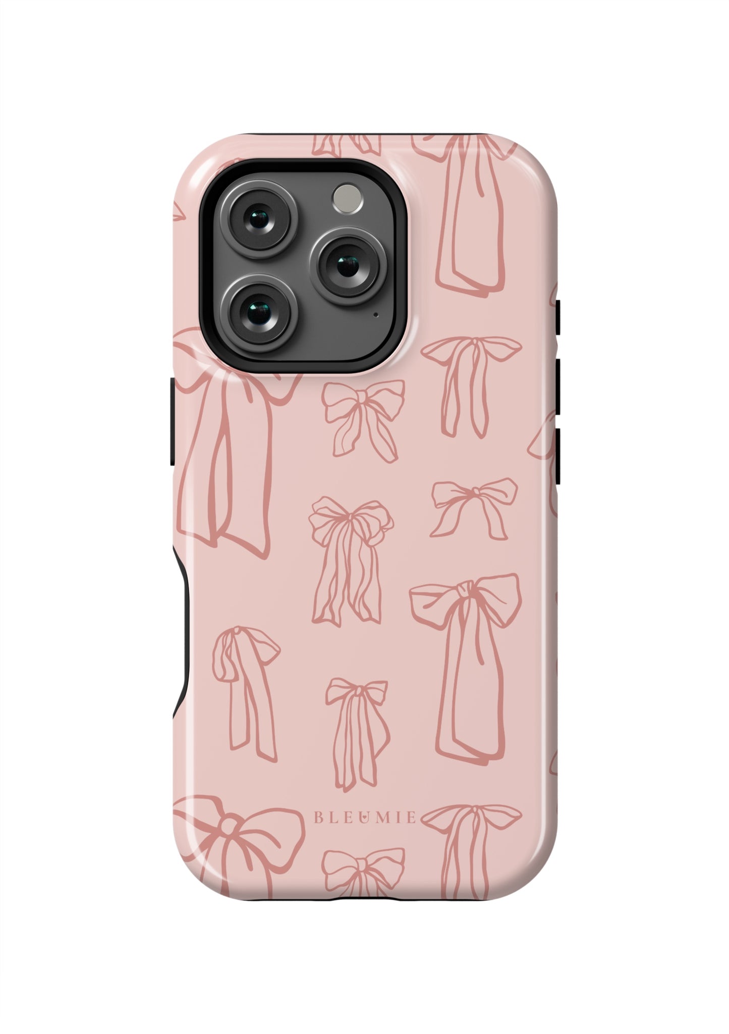 BLEUMIE Blush Belle Bow iPhone Case iPhone 16 Pro Tough