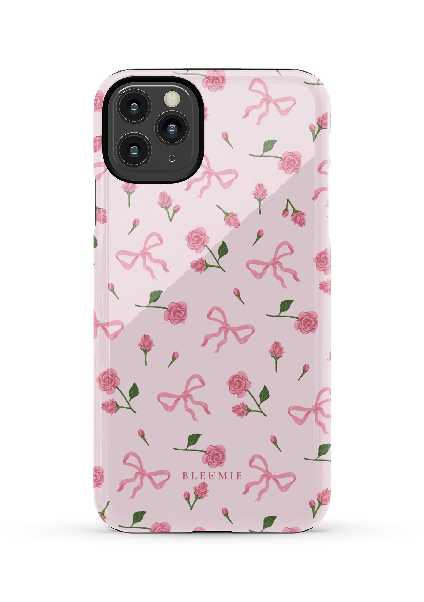 BLEUMIE Pink Bows & Roses iPhone Case iPhone 11 Pro Max Tough
