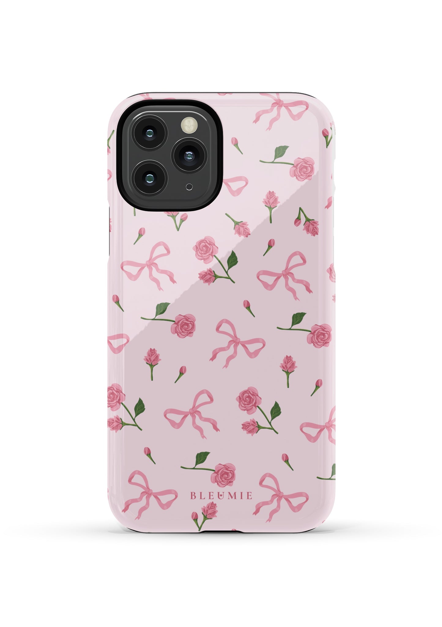 BLEUMIE Pink Bows & Roses iPhone Case iPhone 11 Pro Tough