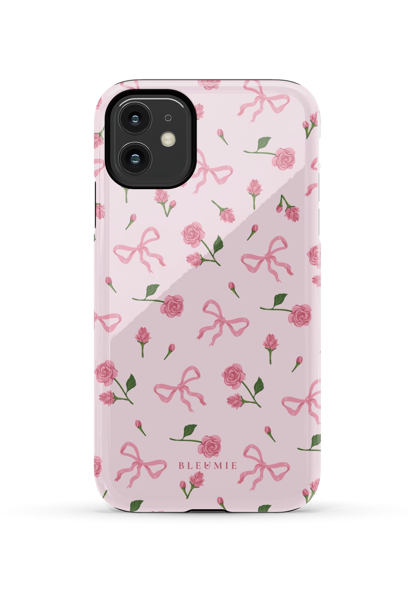 BLEUMIE Pink Bows & Roses iPhone Case iPhone 11 Tough