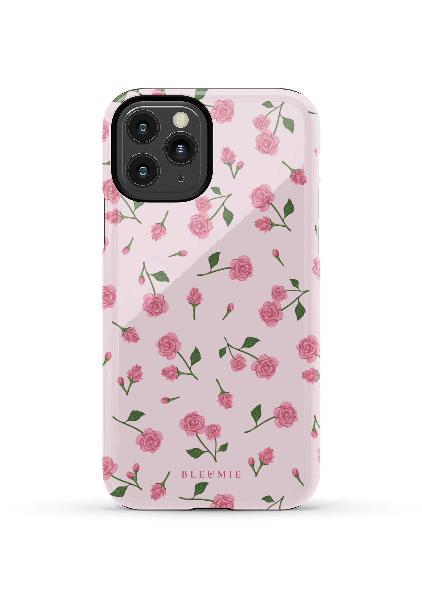 BLEUMIE Pink Dainty Roses iPhone Case iPhone 11 Pro Tough