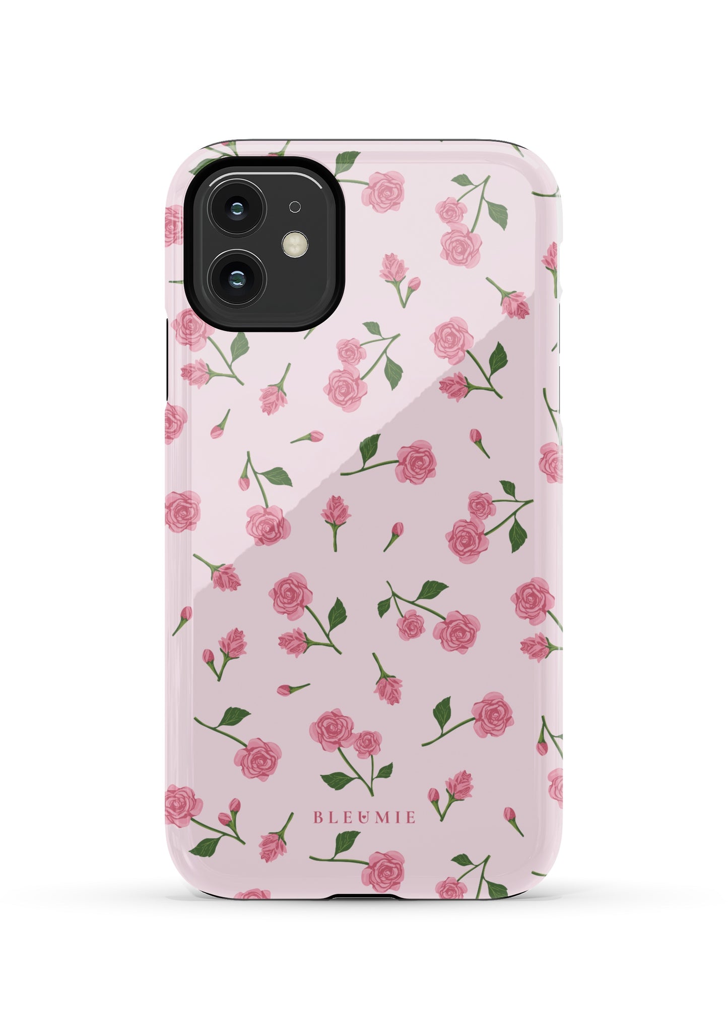 BLEUMIE Pink Dainty Roses iPhone Case iPhone 11 Tough