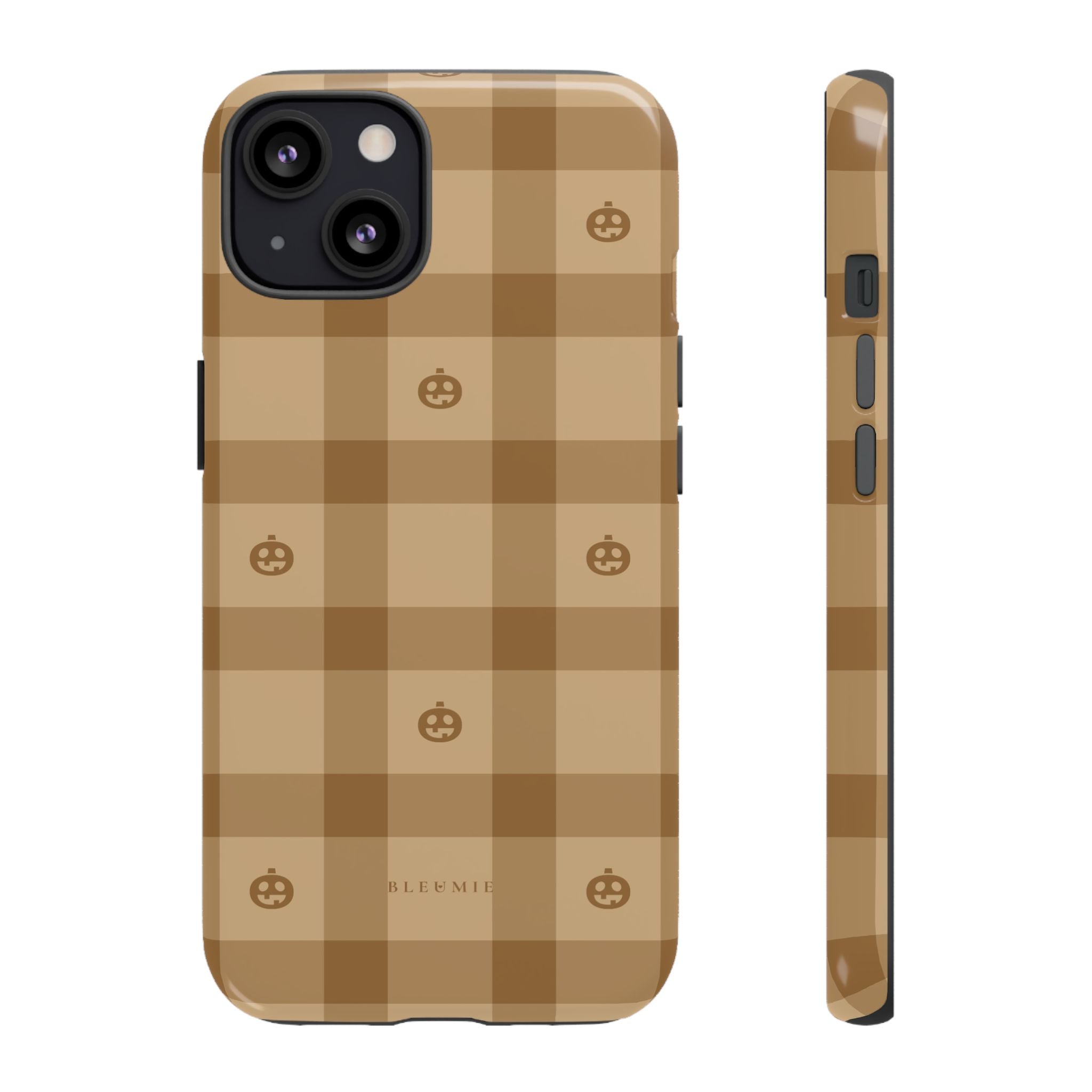 Pumpkin Plaid iPhone Case