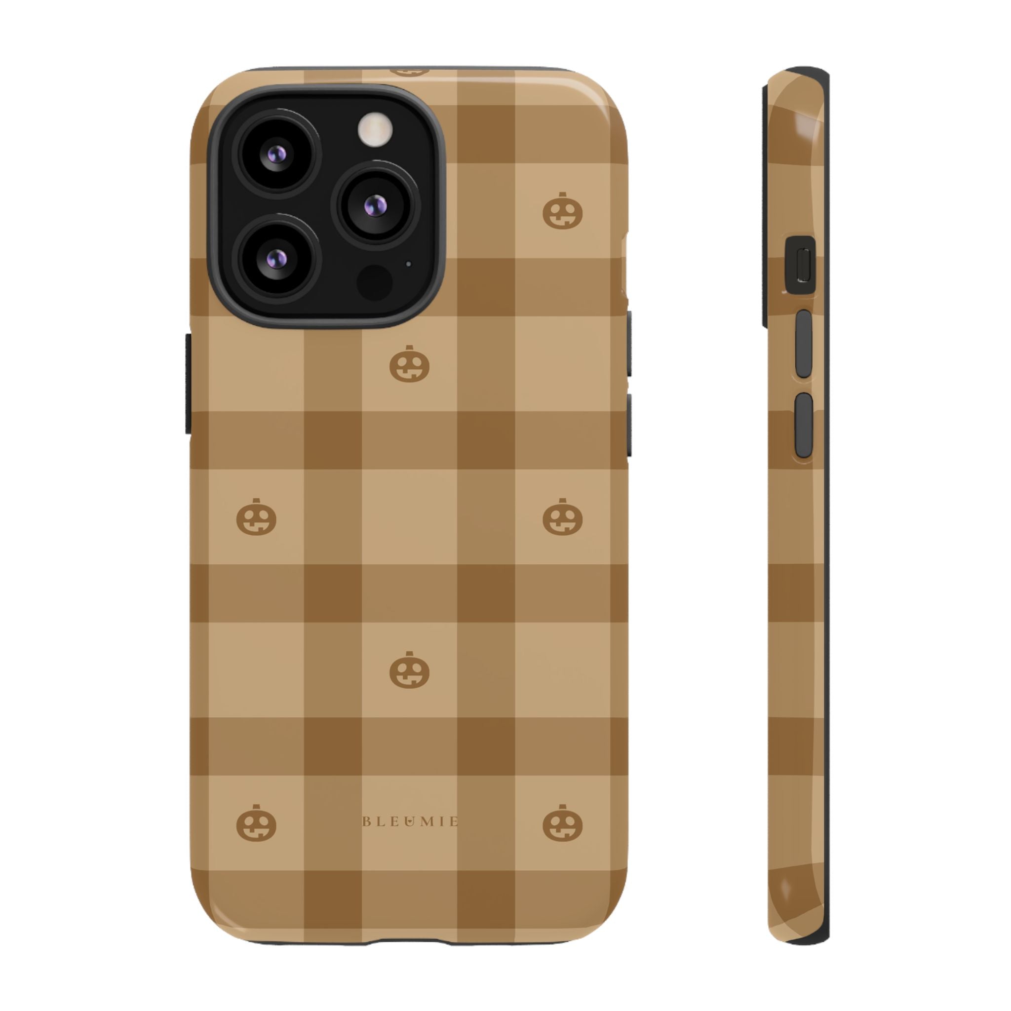 Pumpkin Plaid iPhone Case
