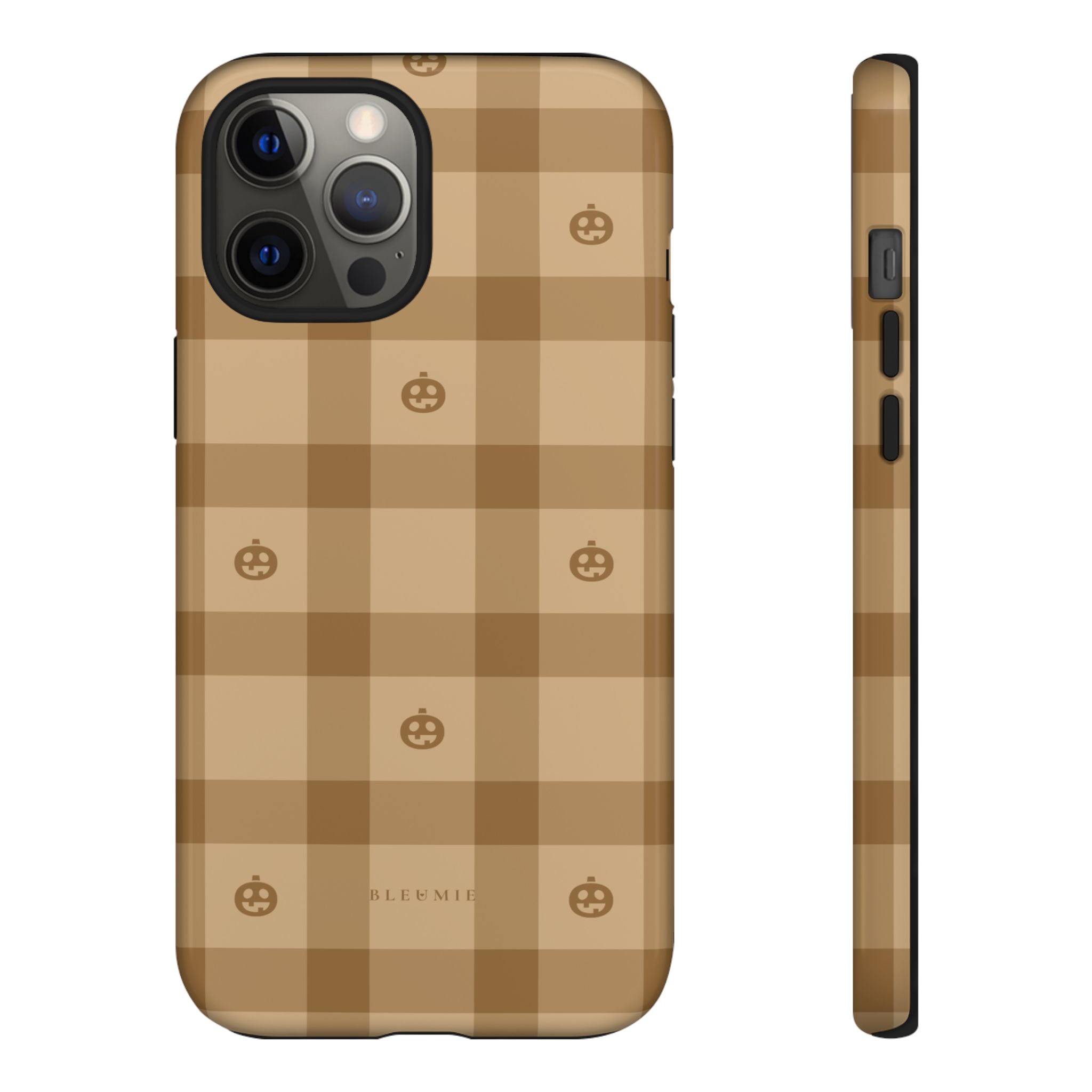 Pumpkin Plaid iPhone Case