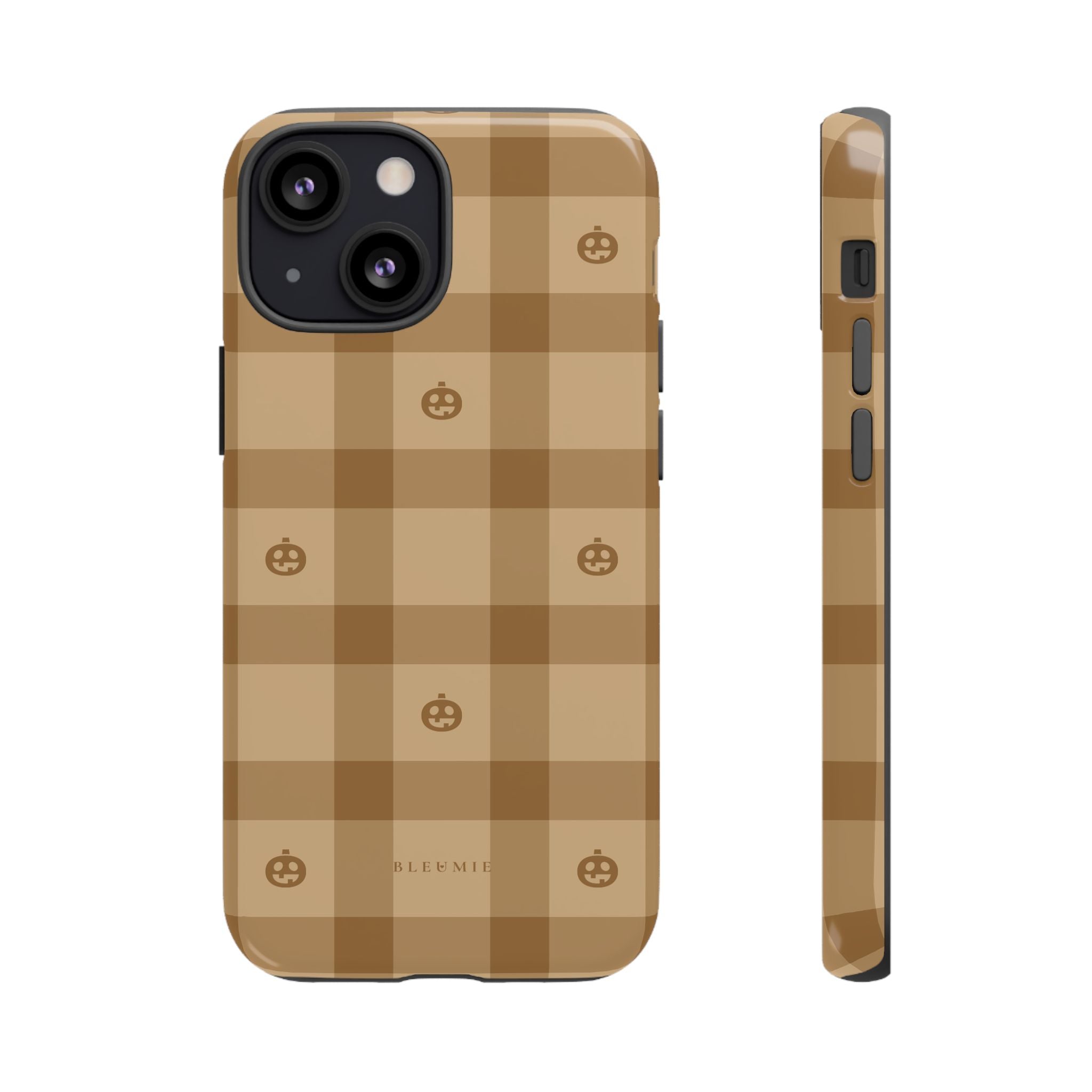 Pumpkin Plaid iPhone Case