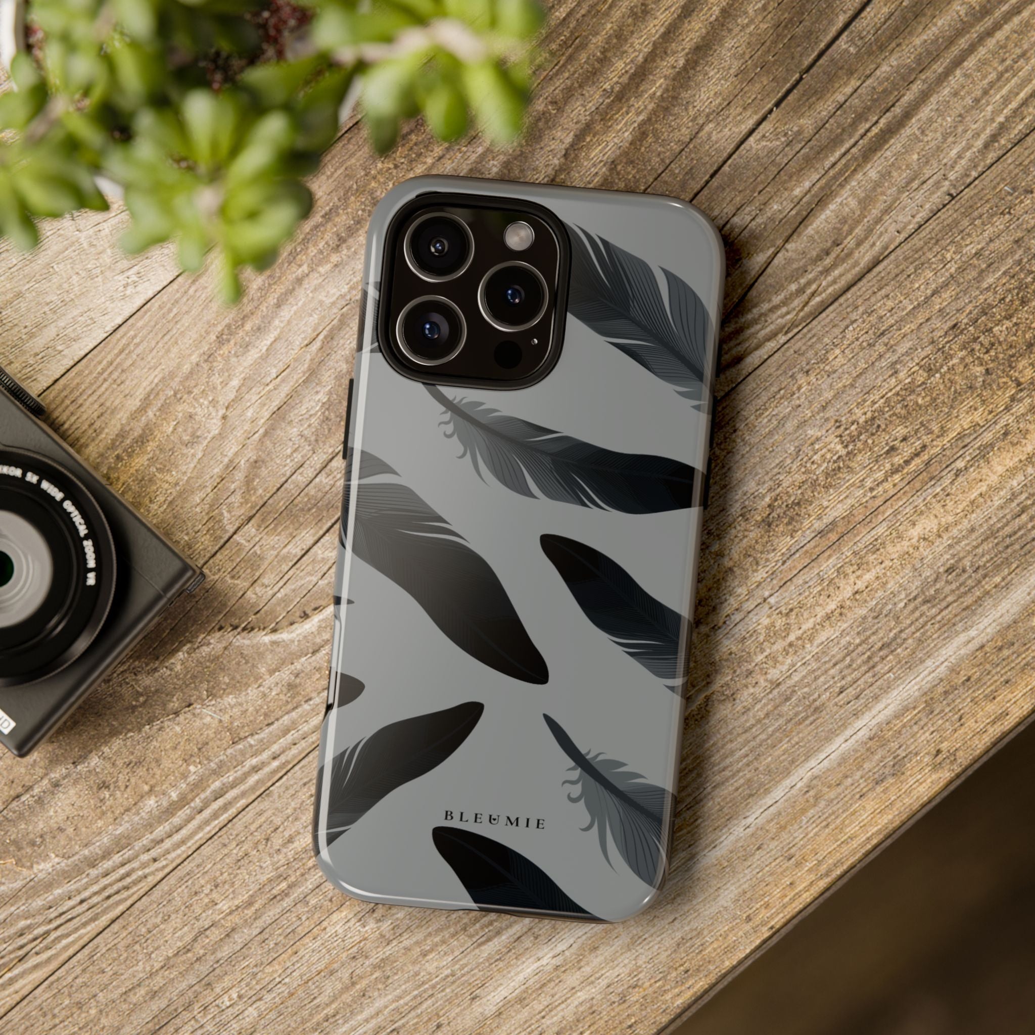 Gothic Raven Feather iPhone Case
