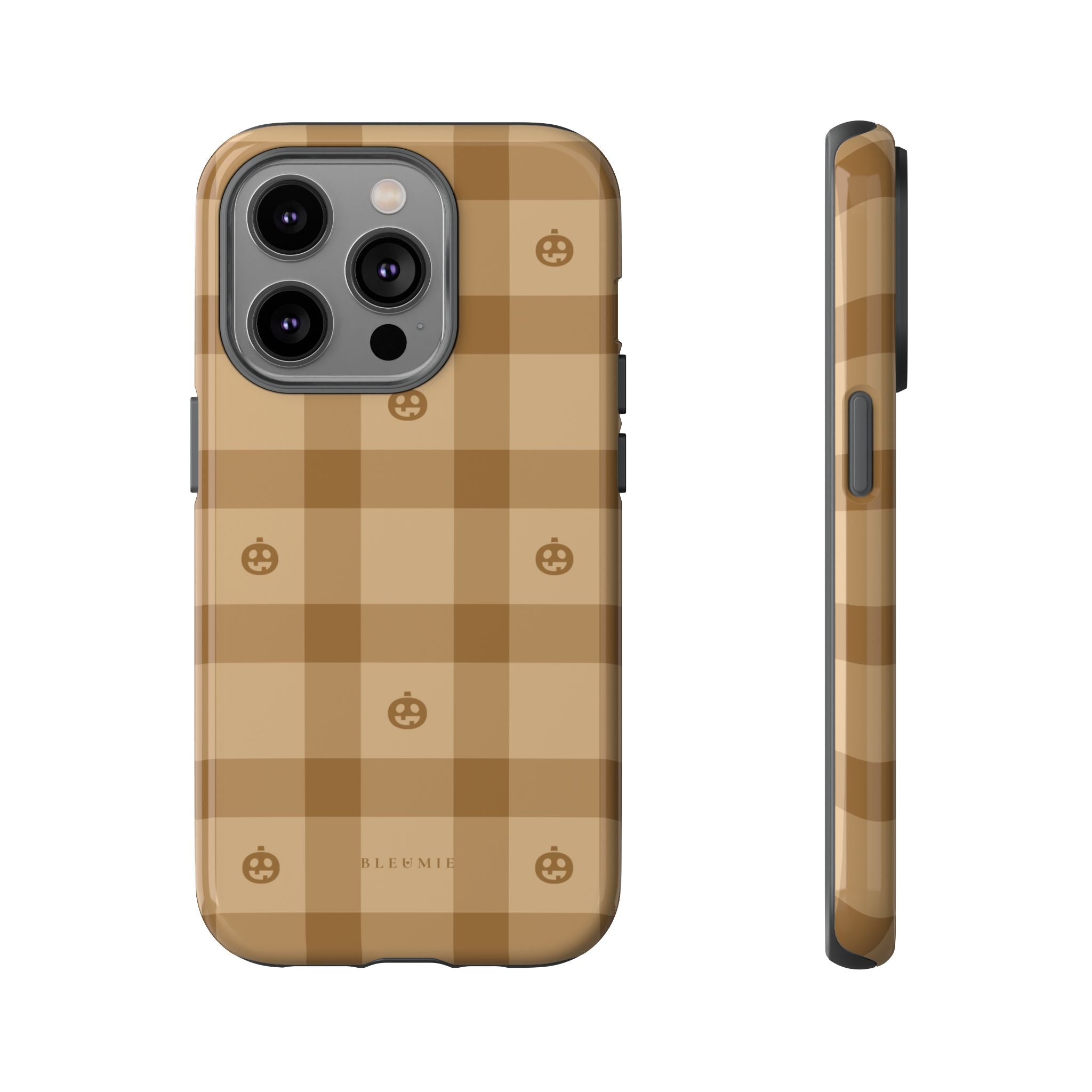 Pumpkin Plaid iPhone Case