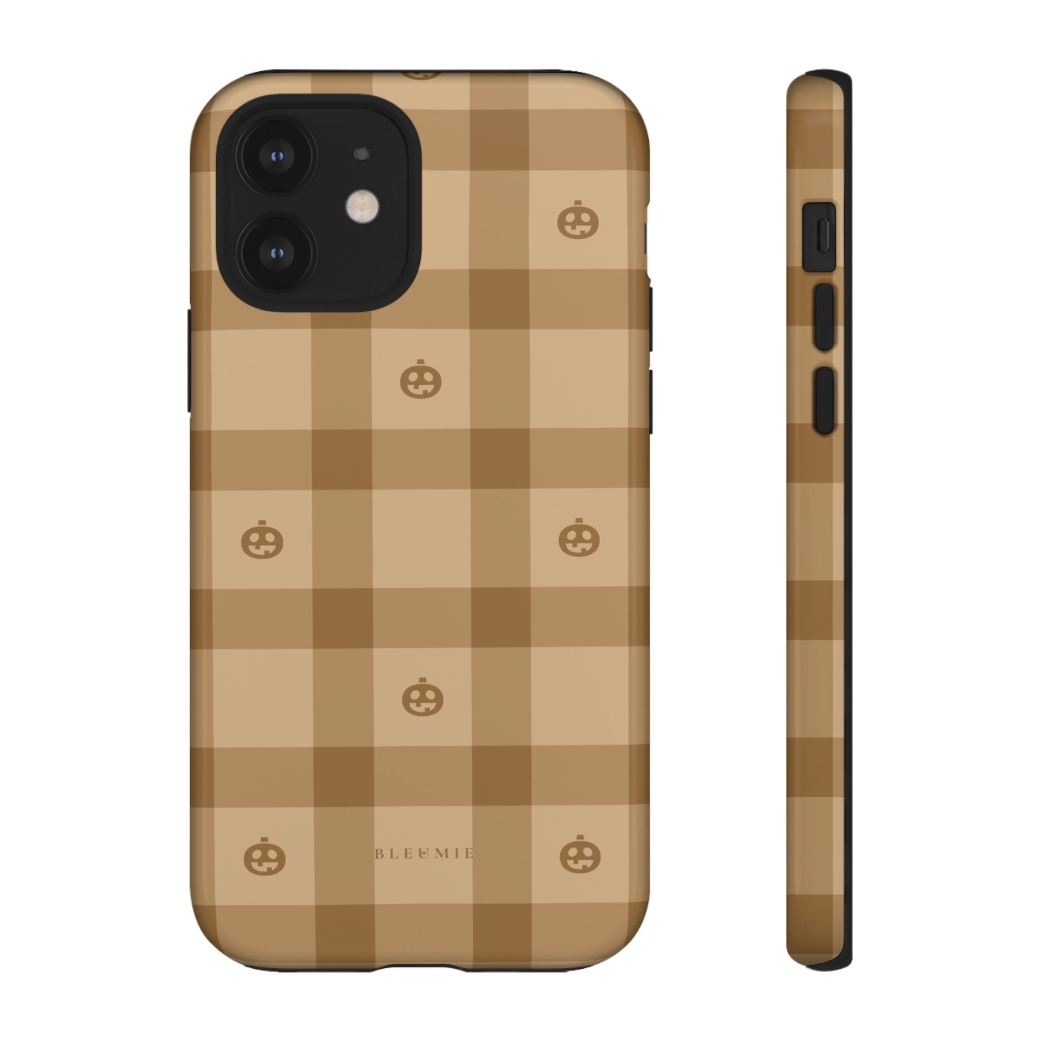 Pumpkin Plaid iPhone Case