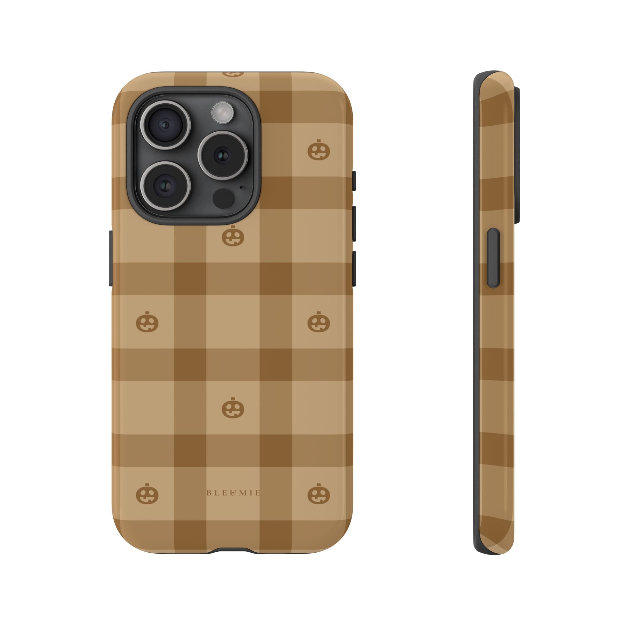 Pumpkin Plaid iPhone Case