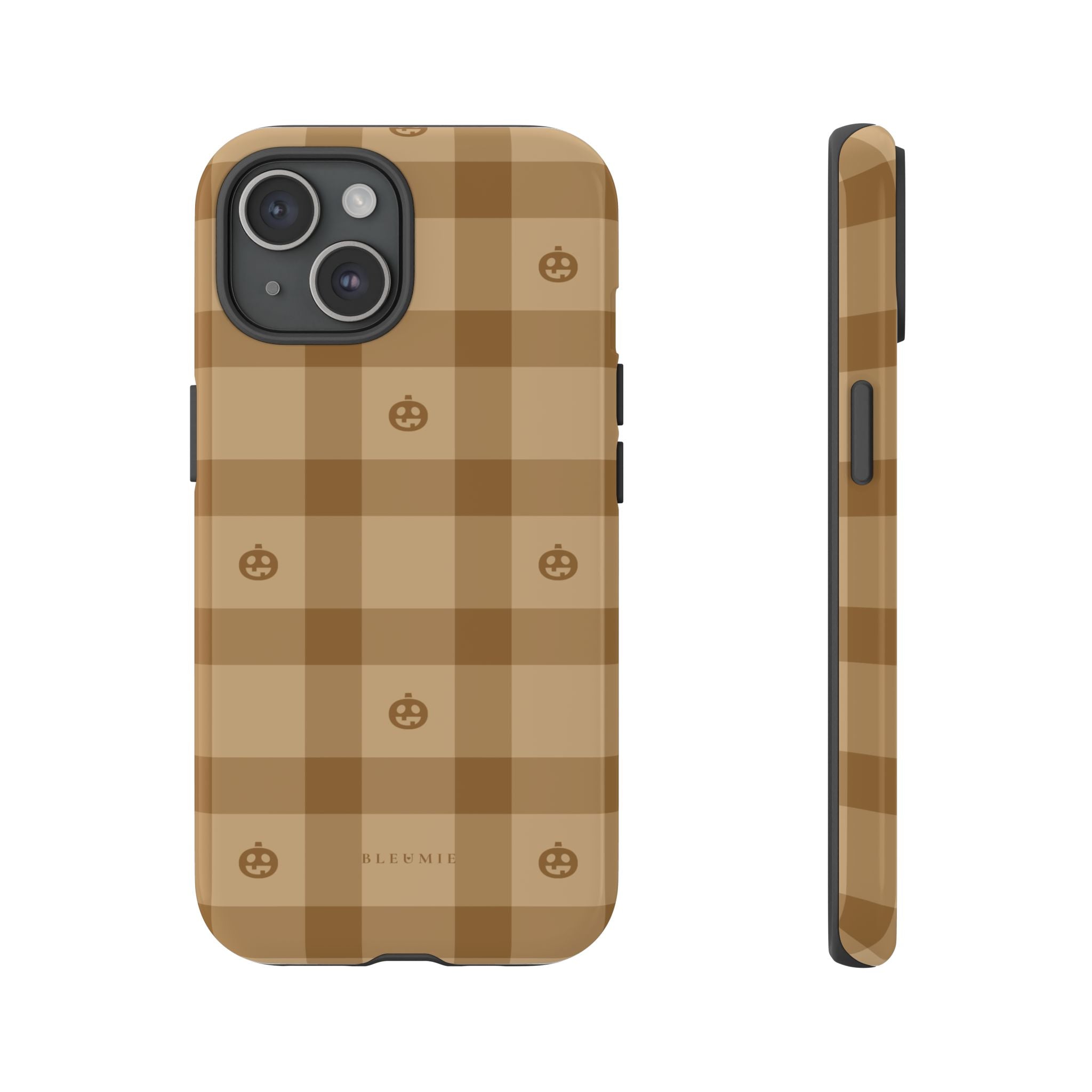Pumpkin Plaid iPhone Case