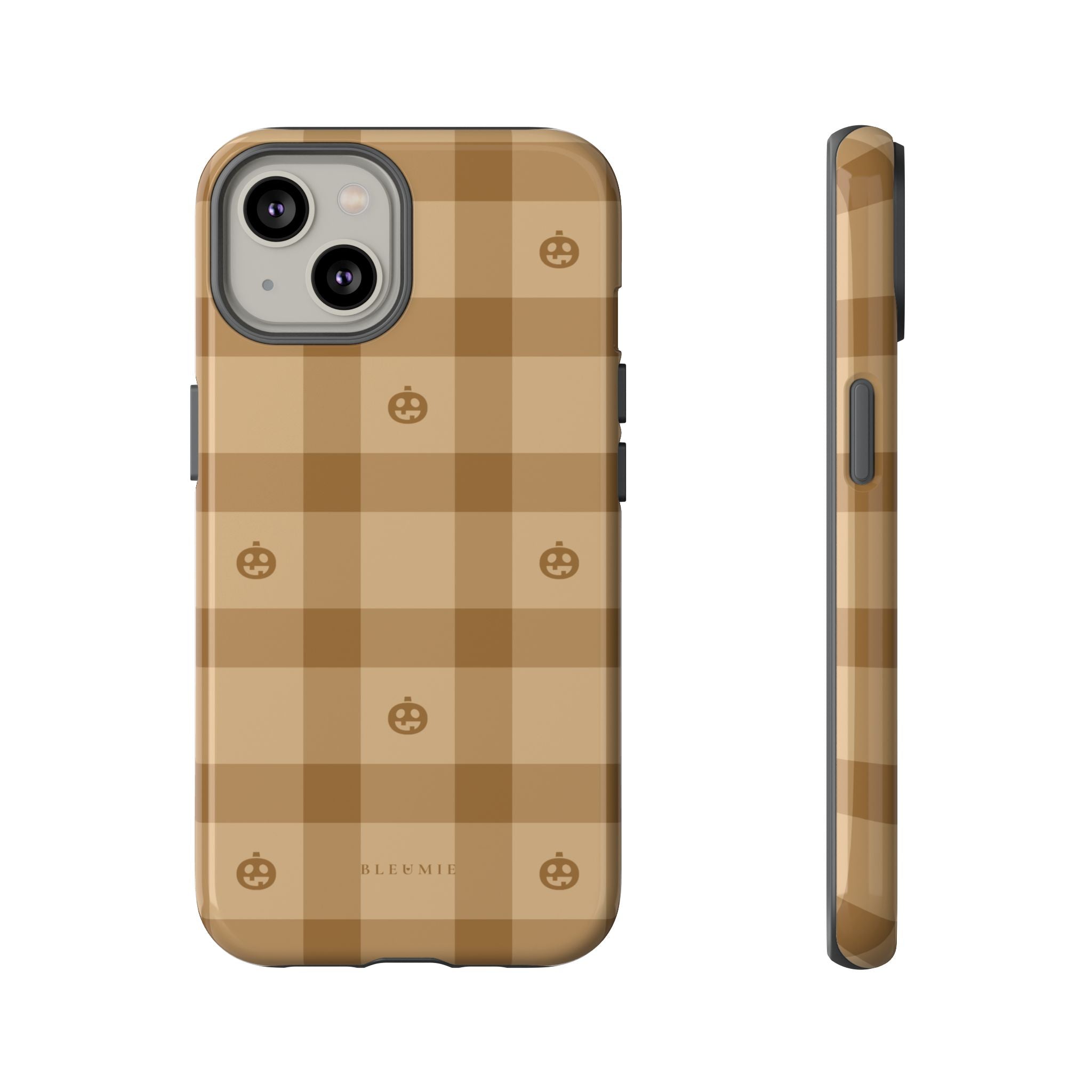 Pumpkin Plaid iPhone Case