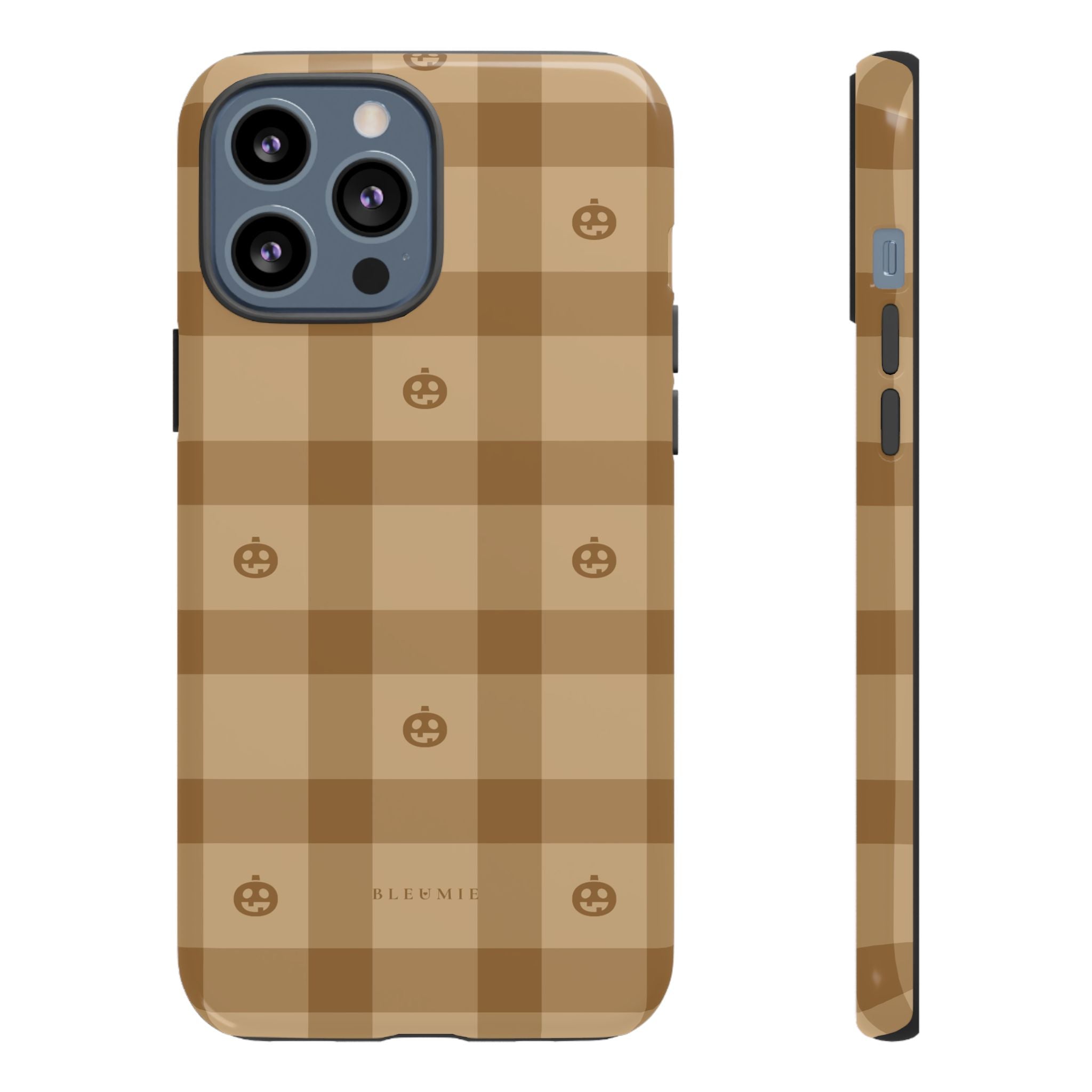 Pumpkin Plaid iPhone Case