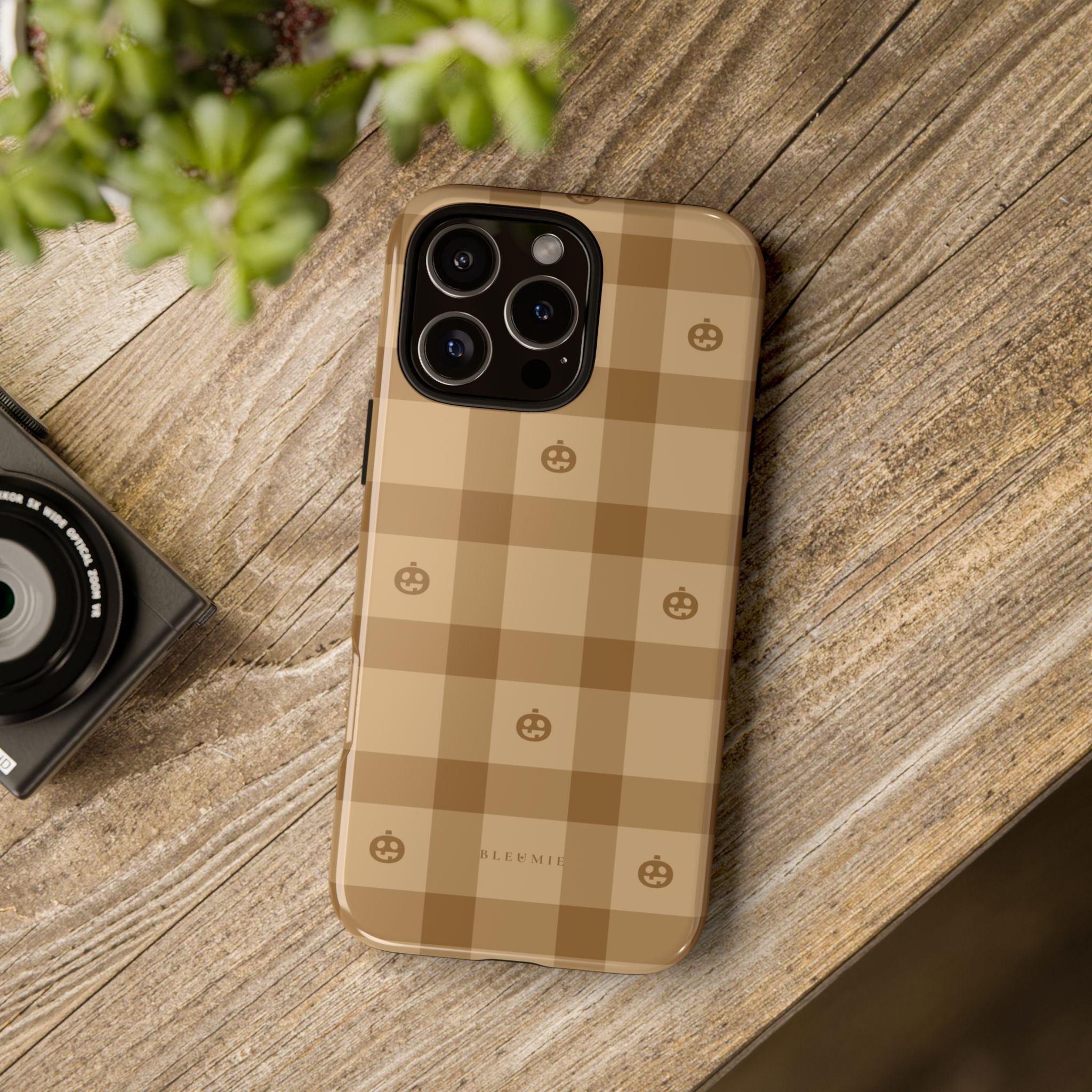 Pumpkin Plaid iPhone Case