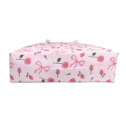 BLEUMIE Pink Bows & Roses Weekender Tote Bag