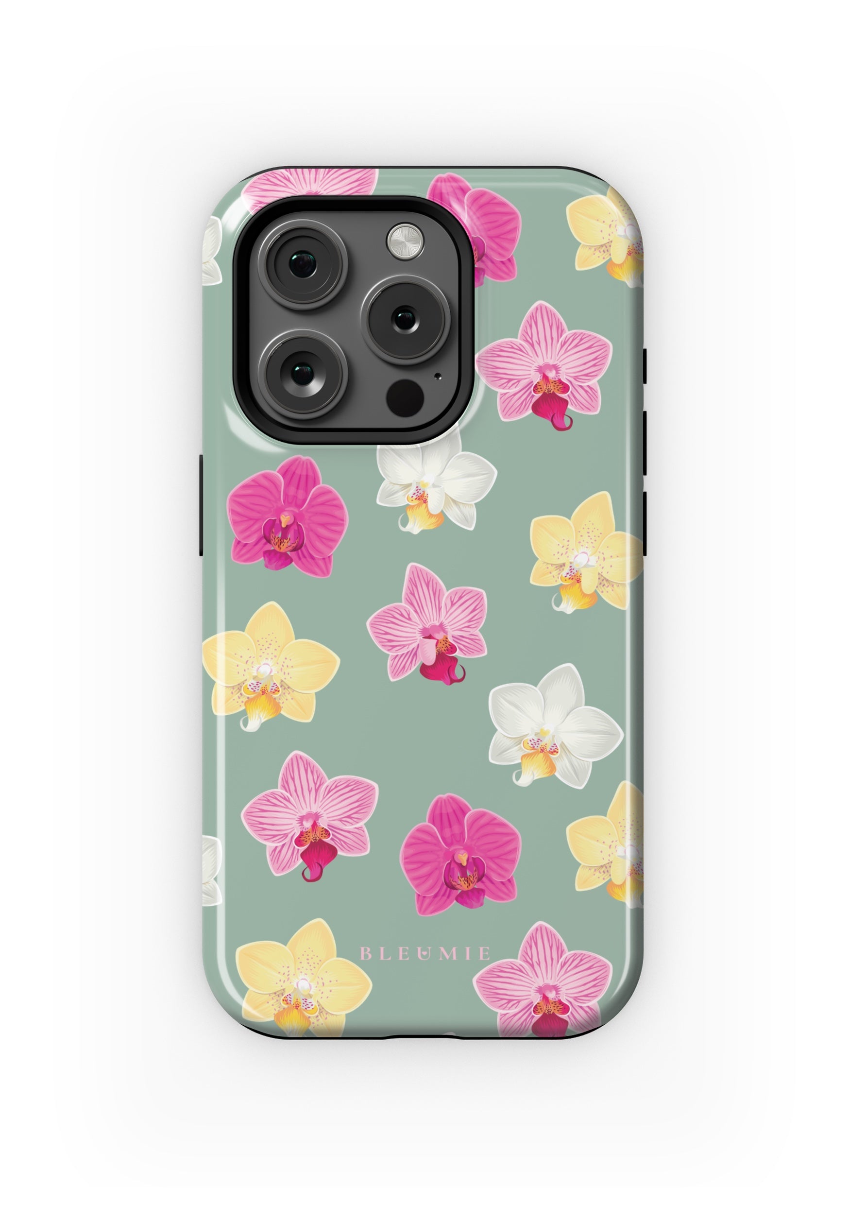 BLEUMIE Petal Orchid Floral MagSafe Phone Case iPhone 15 Pro