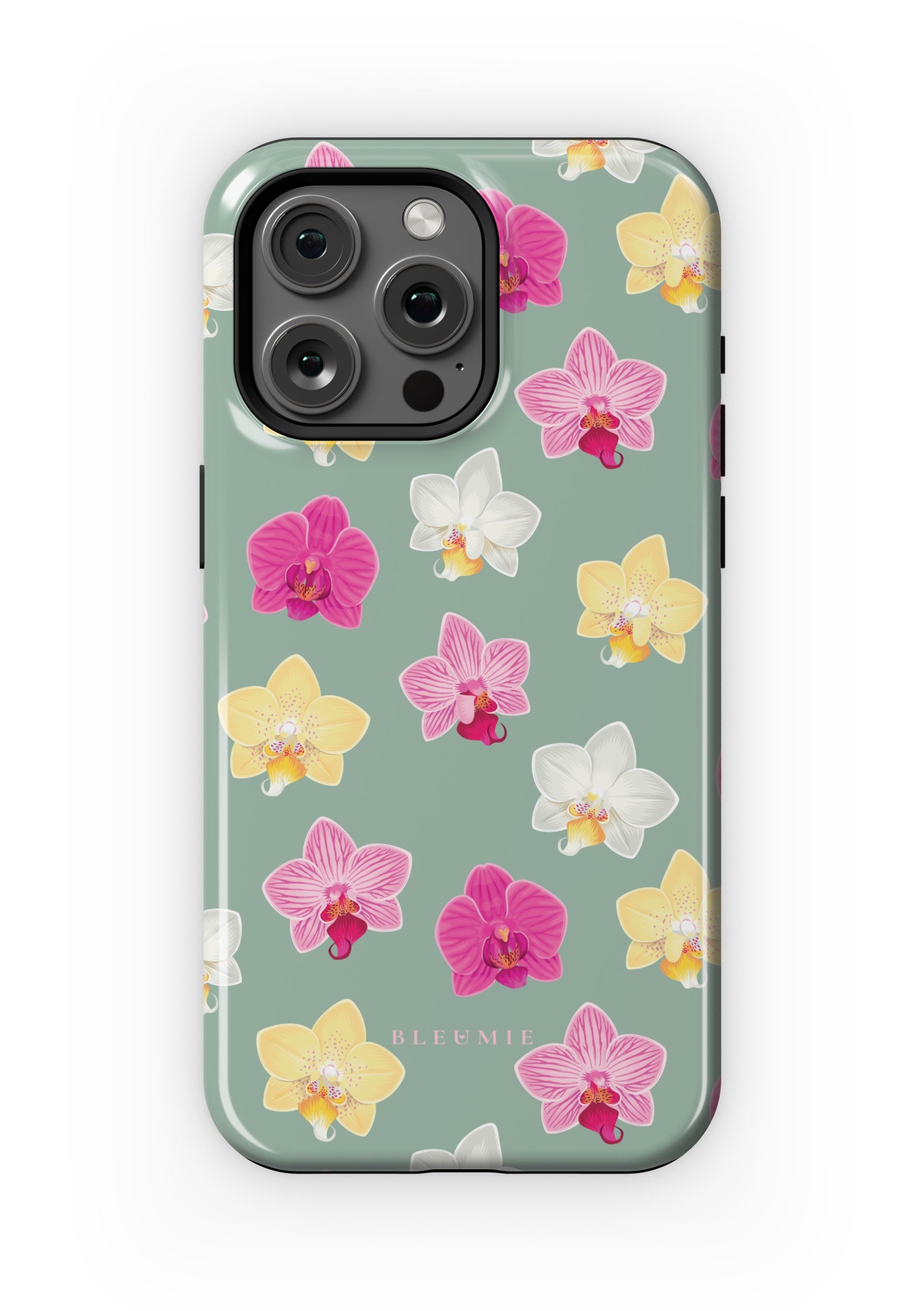 BLEUMIE Petal Orchid Floral MagSafe Phone Case iPhone 15 Pro Max