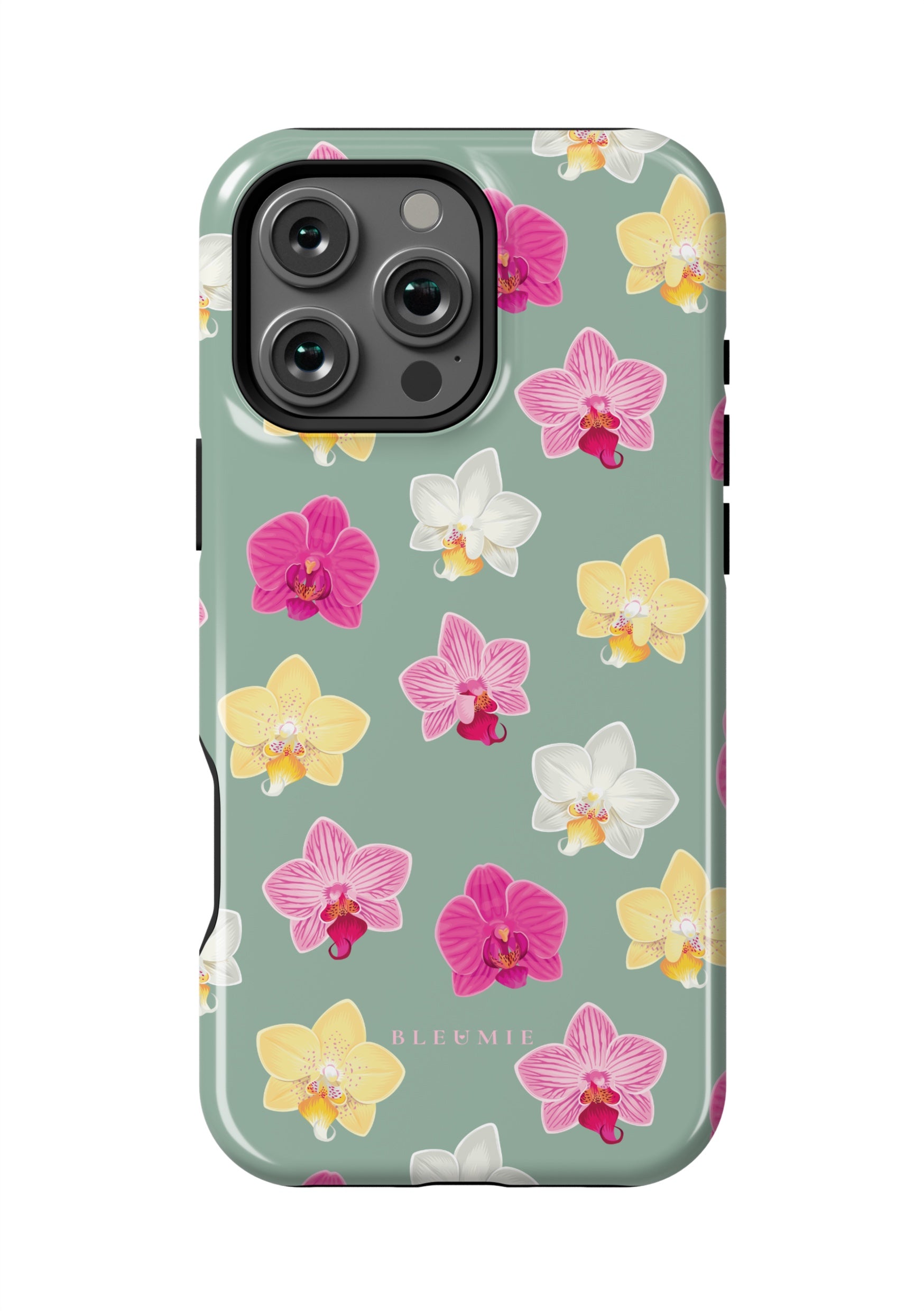 BLEUMIE Petal Orchid Floral MagSafe Phone Case iPhone 16 Pro Max