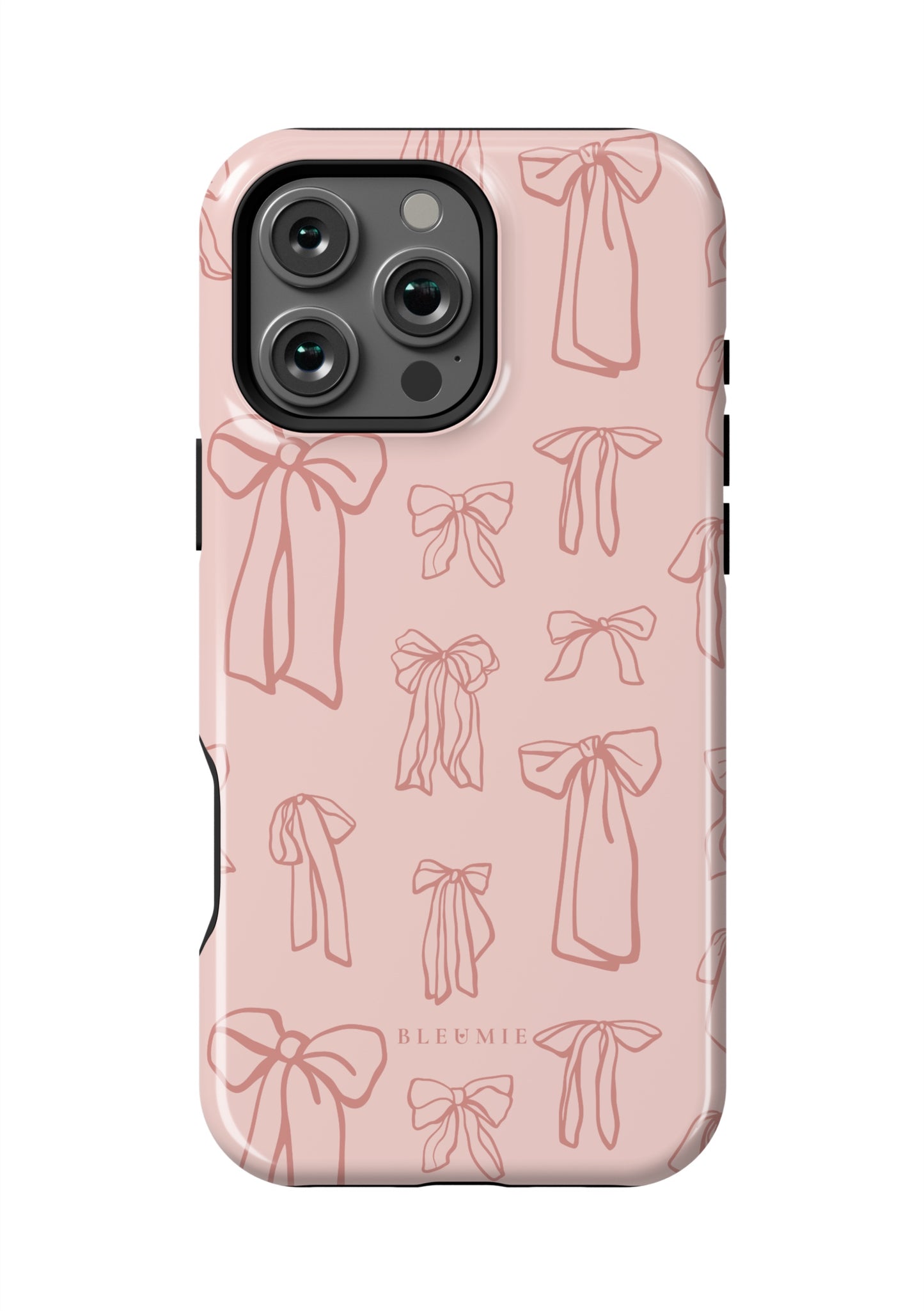 BLEUMIE Blush Belle Bow iPhone Case iPhone 16 Pro Max Tough
