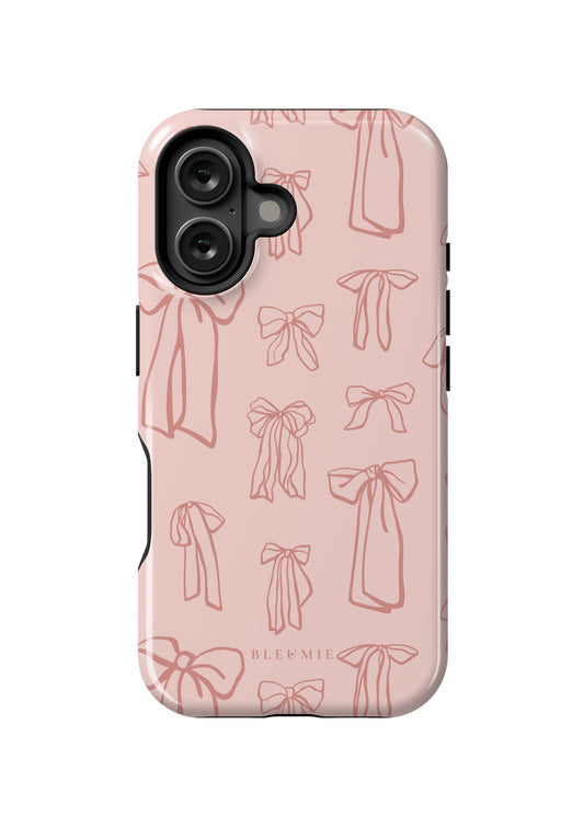 BLEUMIE Blush Belle Bow iPhone Case iPhone 16 Tough