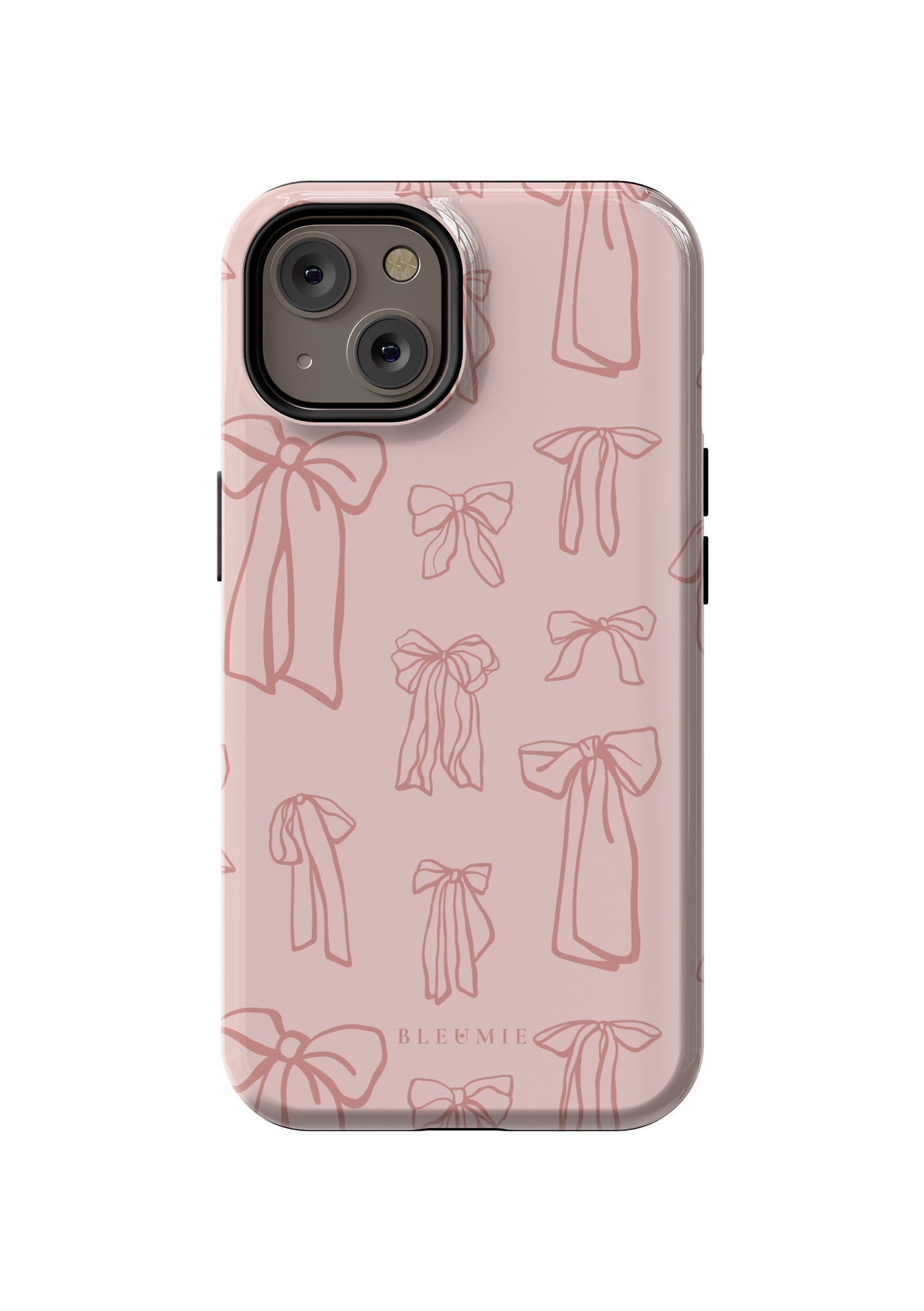 BLEUMIE Blush Belle Bow iPhone Case iPhone 15 Tough