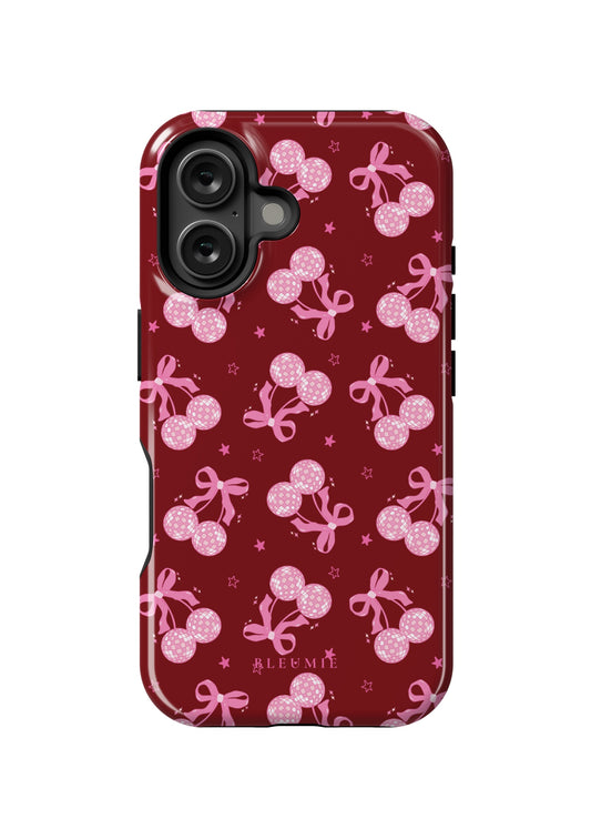 BLEUMIE Disco Cherry Bow iPhone Case iPhone 16 Tough