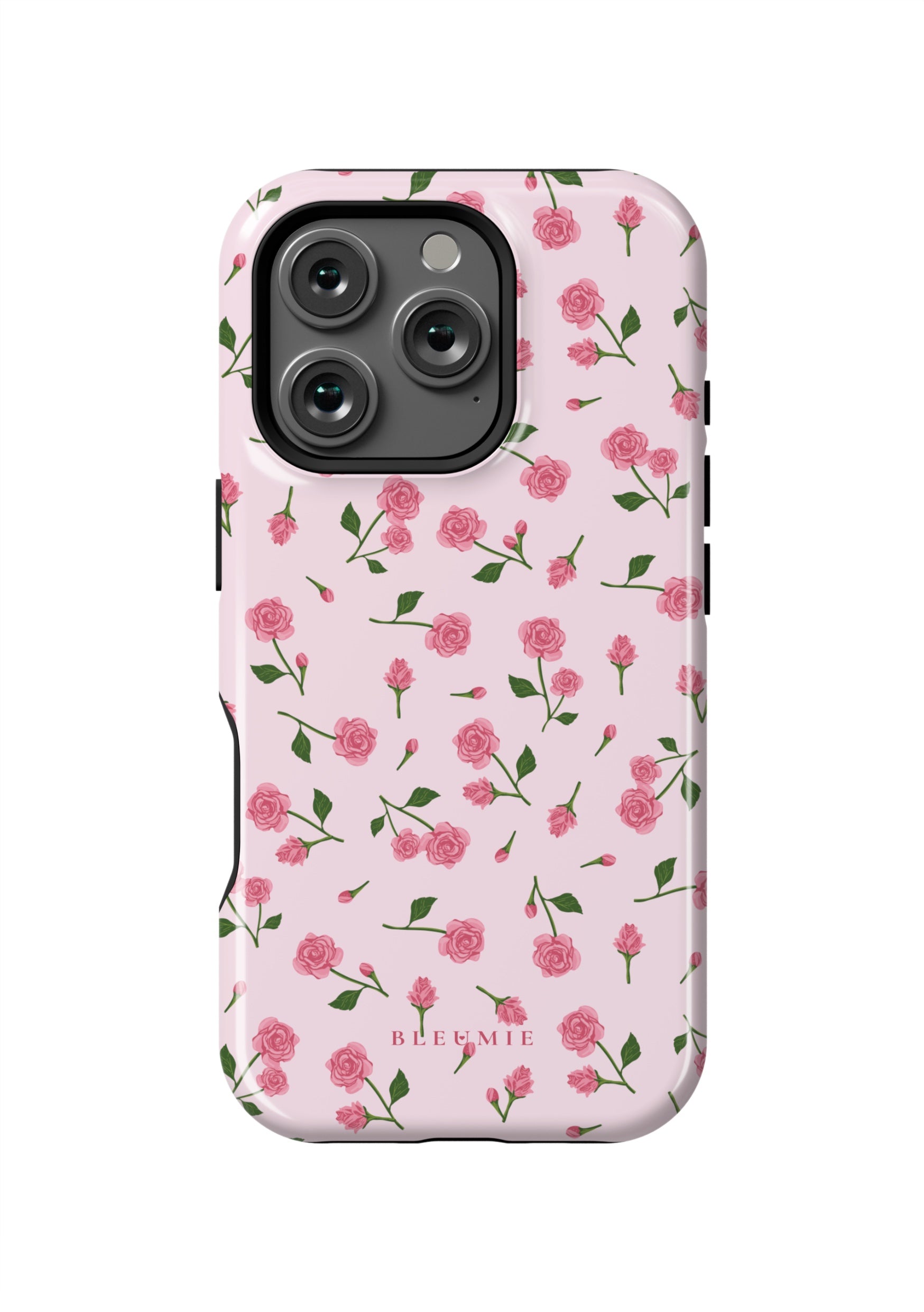BLEUMIE Dainty Roses Floral MagSafe Phone Case iPhone 16 Pro