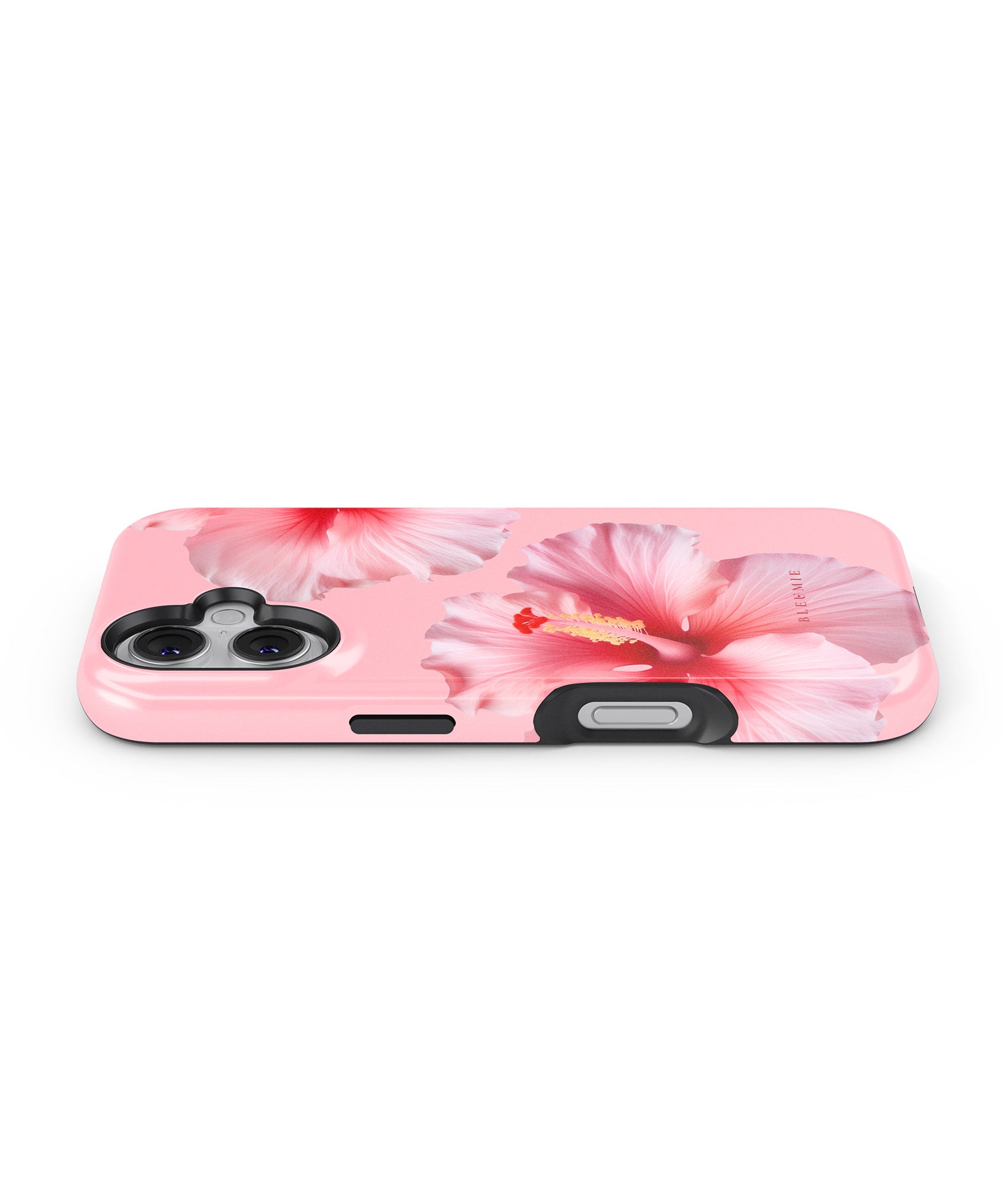 BLEUMIE Pink Hibiscus Floral MagSafe Phone Case