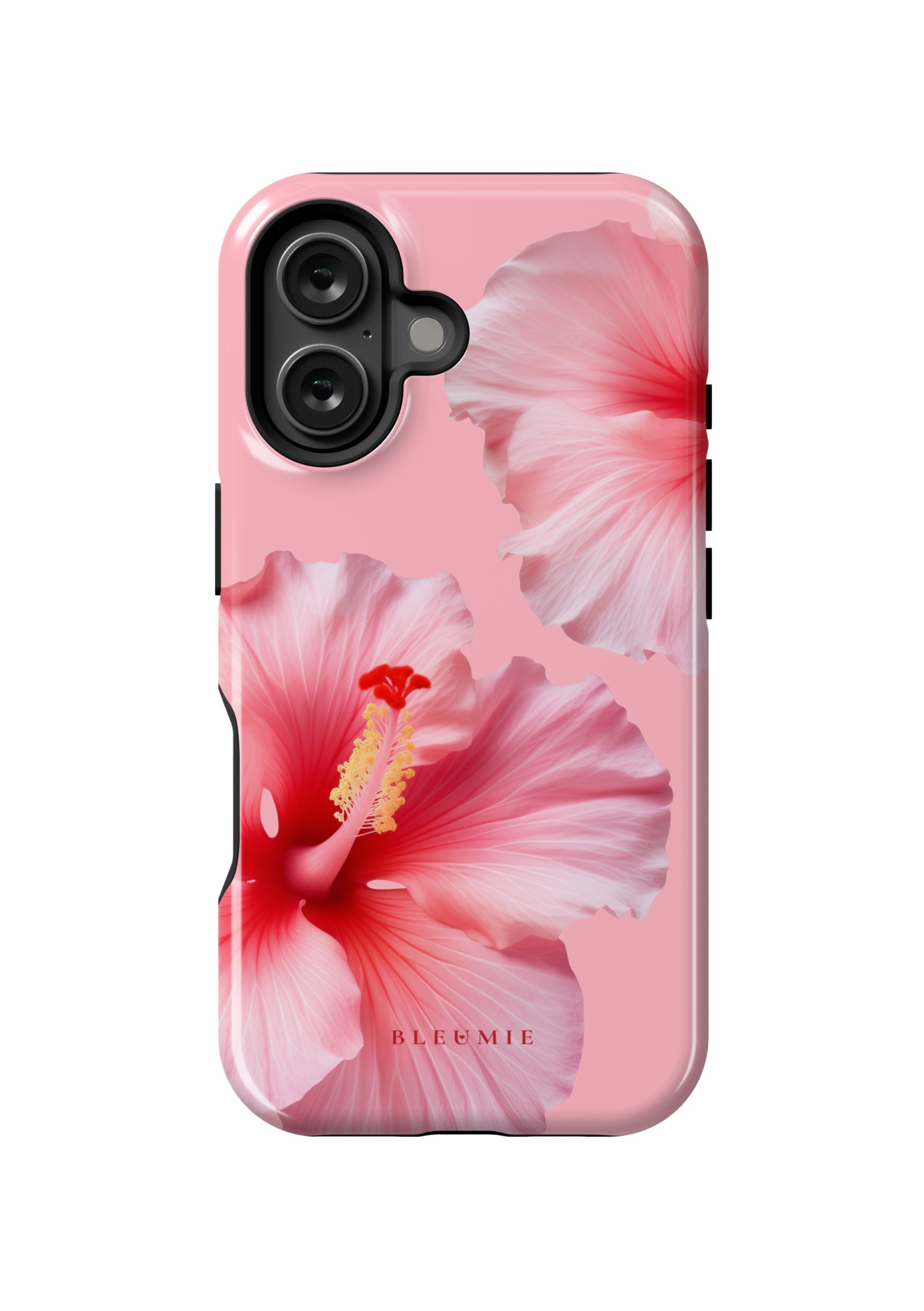 BLEUMIE Pink Hibiscus Floral MagSafe Phone Case iPhone 16