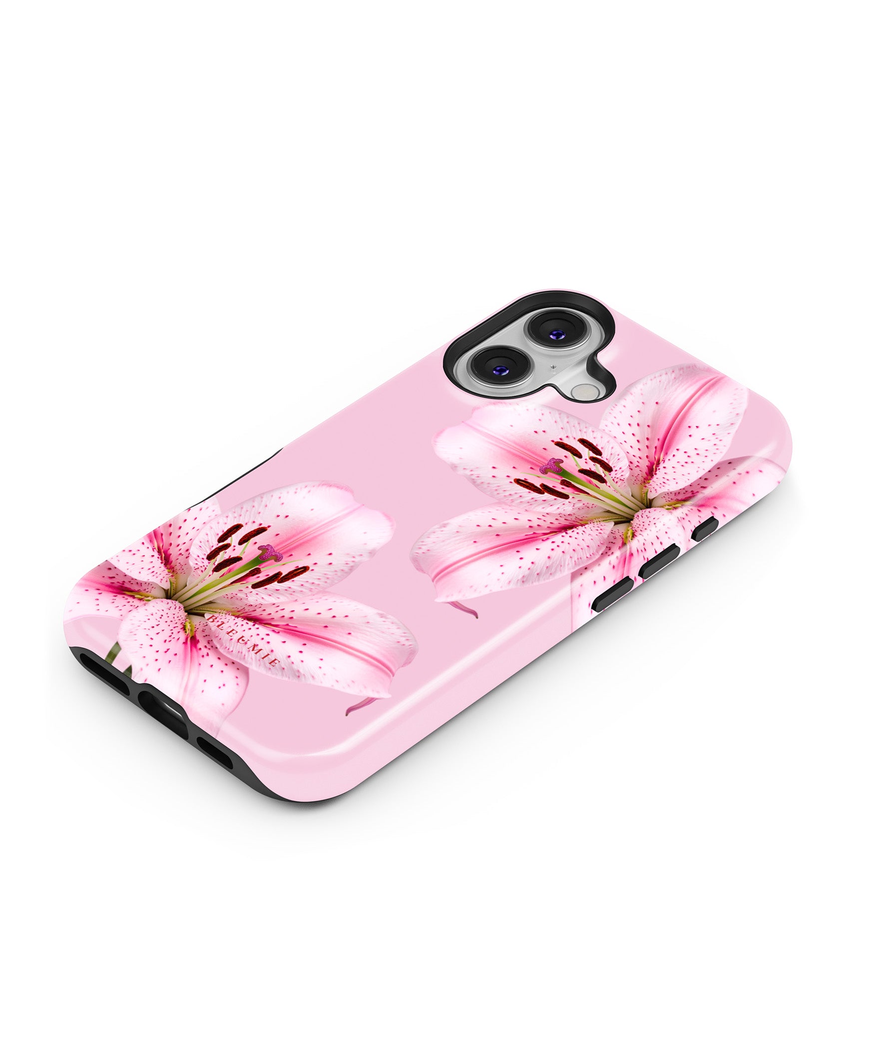 BLEUMIE Pink Lily Floral MagSafe Phone Case