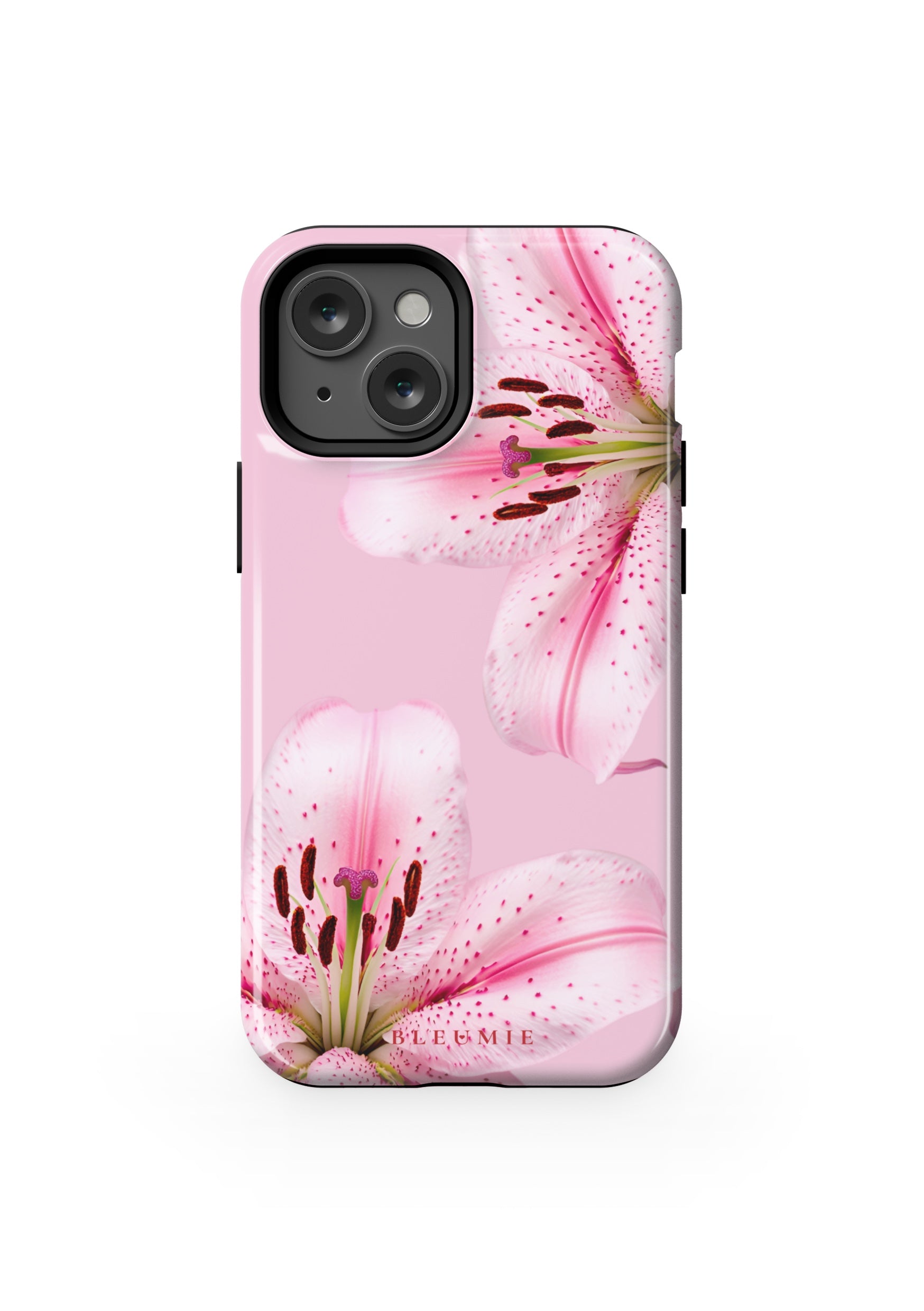 BLEUMIE Pink Lily Floral MagSafe Phone Case