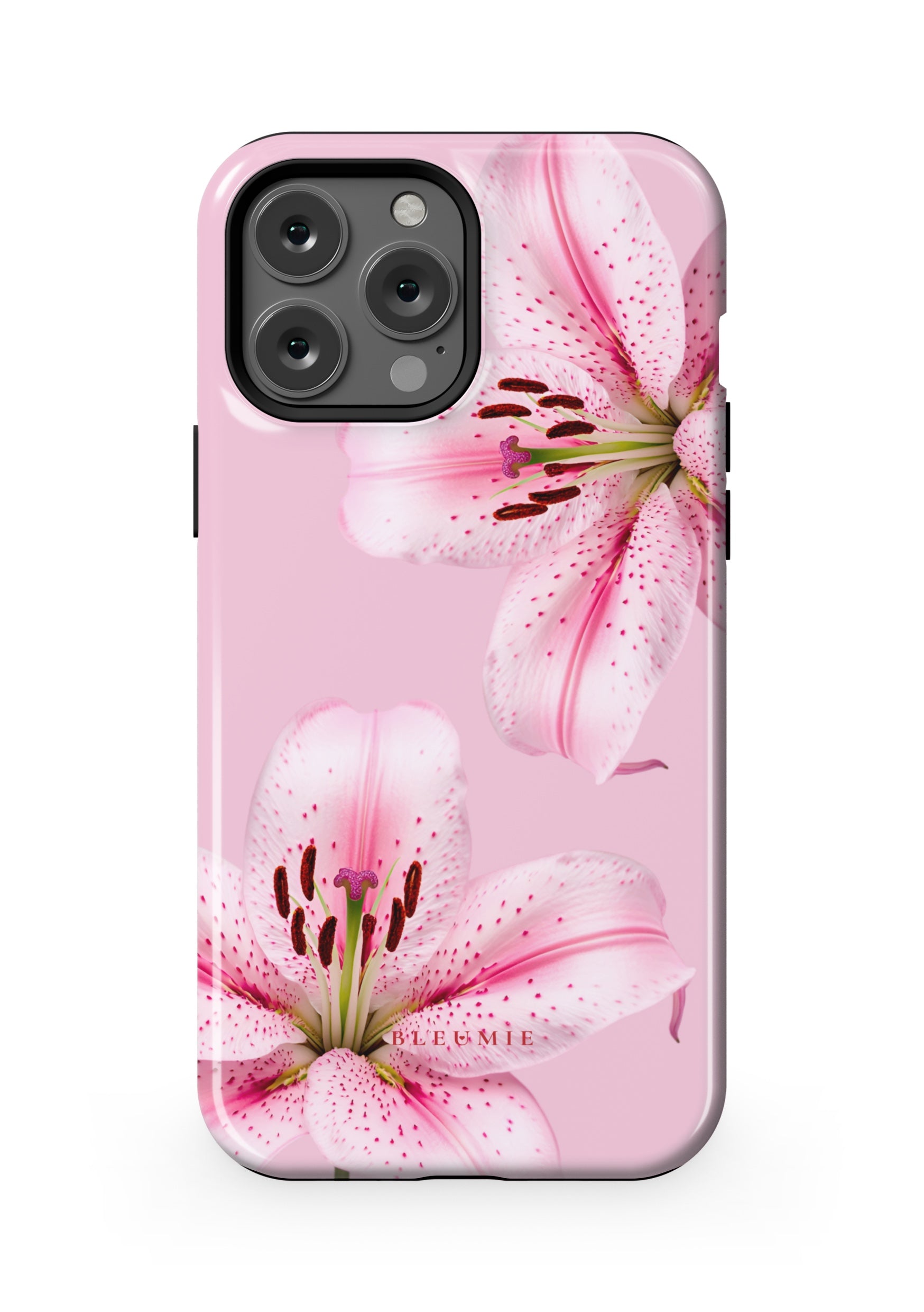 BLEUMIE Pink Lily Floral MagSafe Phone Case