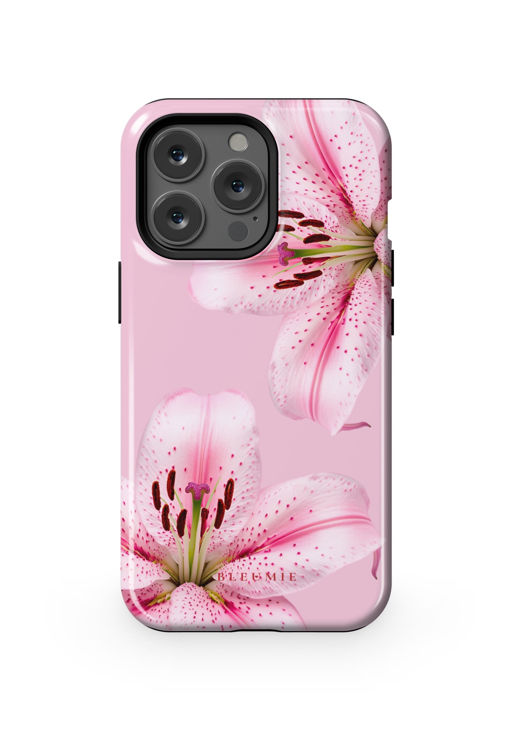 BLEUMIE Pink Lily Floral MagSafe Phone Case