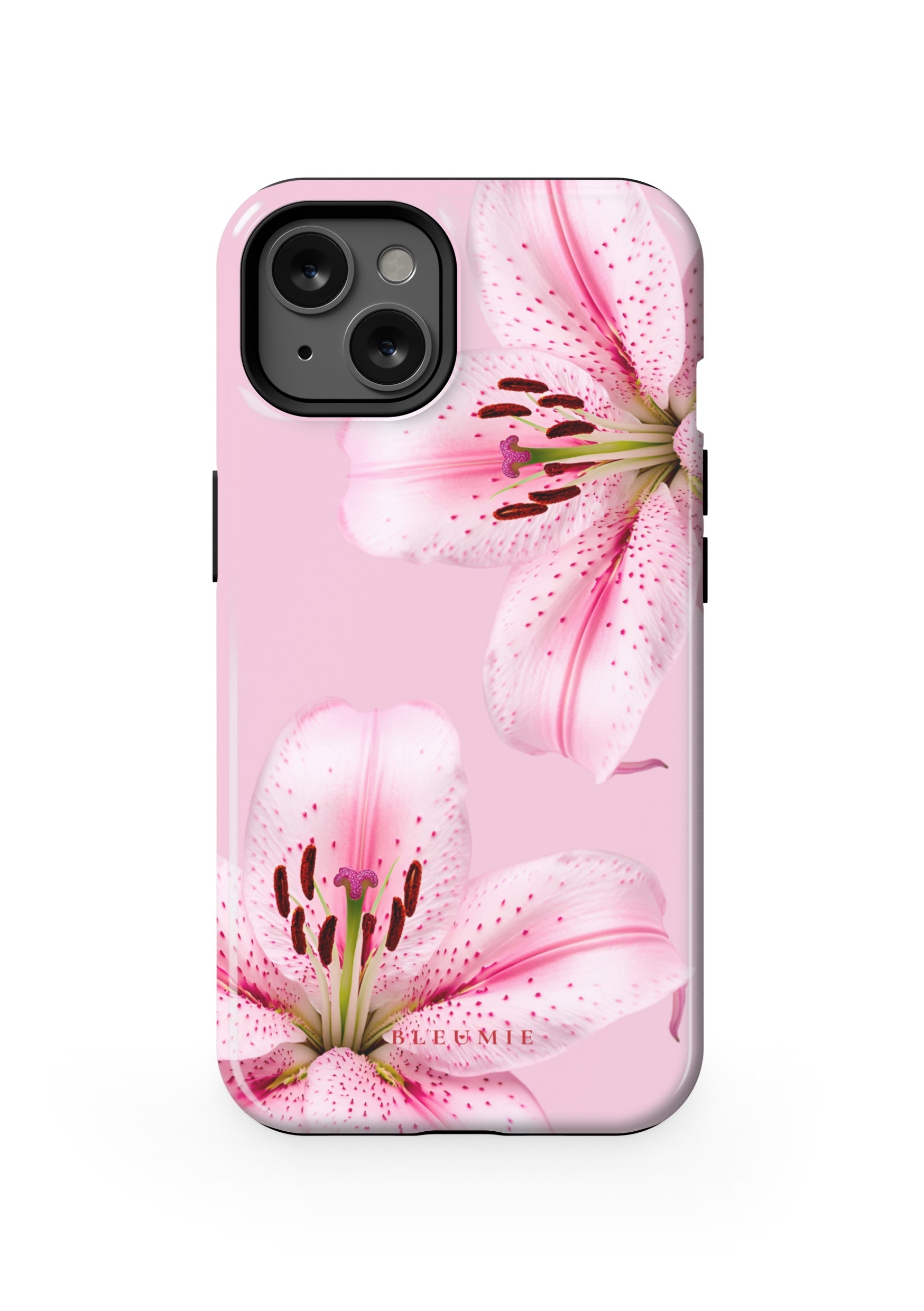 BLEUMIE Pink Lily Floral MagSafe Phone Case