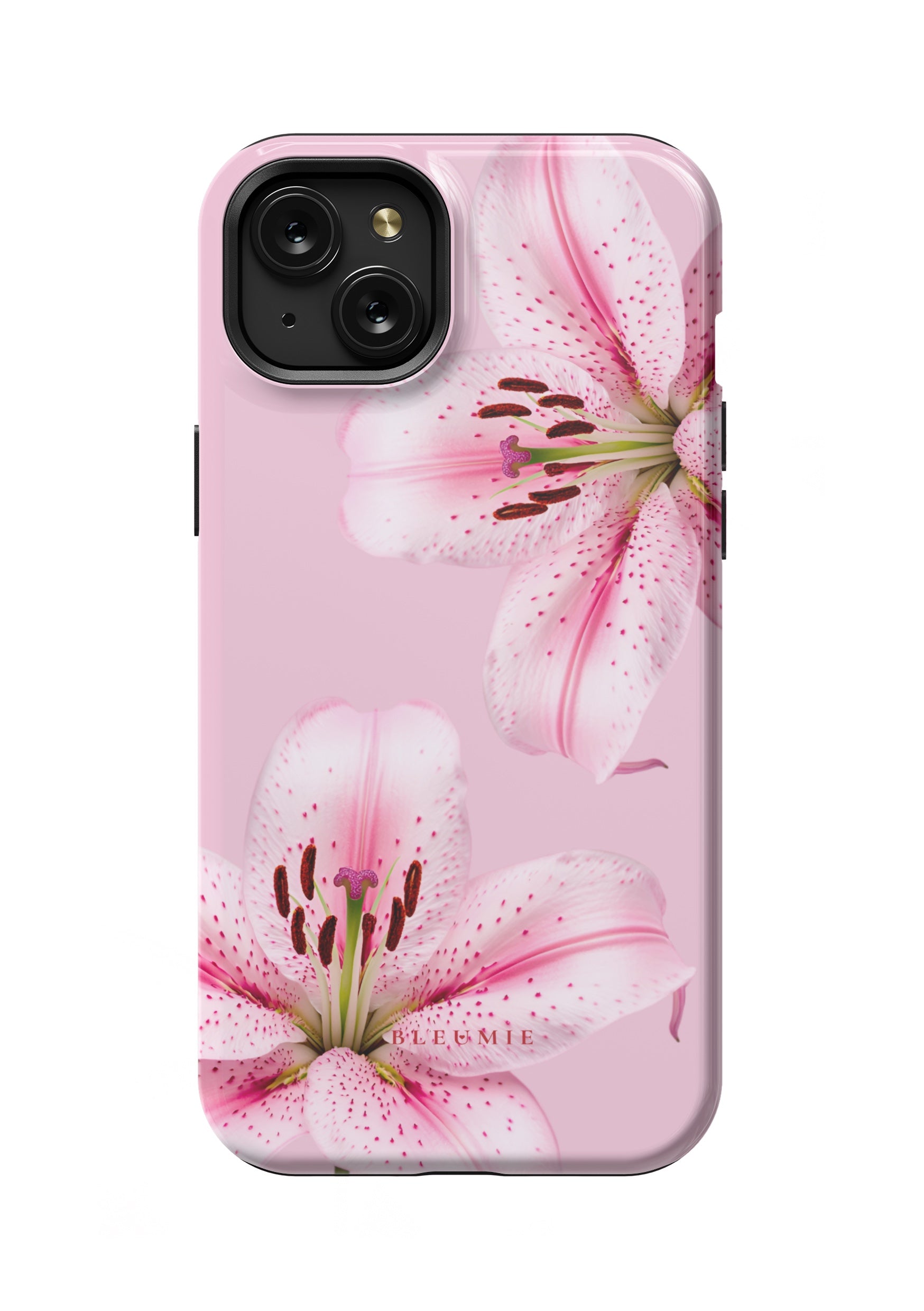BLEUMIE Pink Lily Floral MagSafe Phone Case