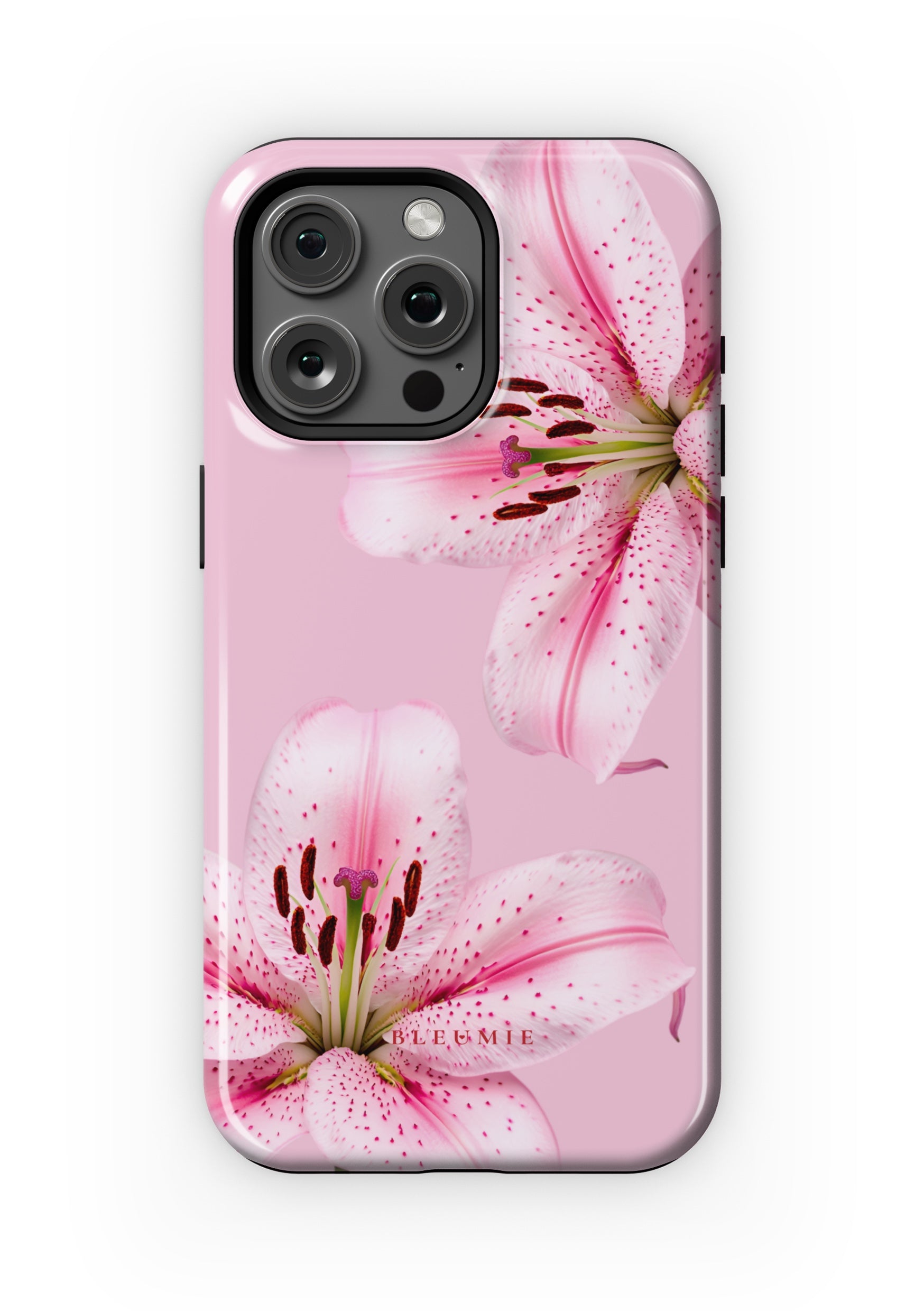 BLEUMIE Pink Lily Floral MagSafe Phone Case