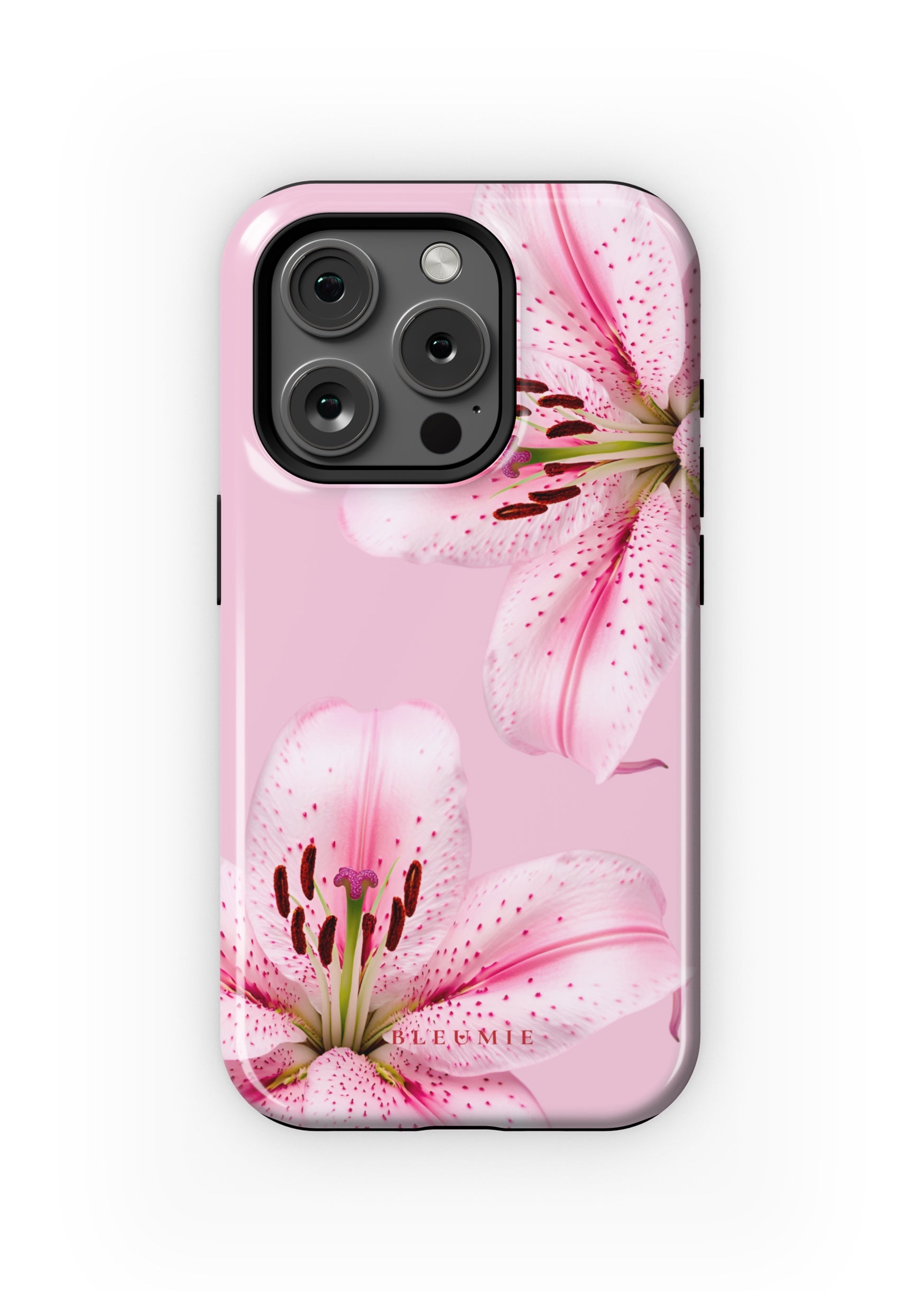 BLEUMIE Pink Lily Floral MagSafe Phone Case
