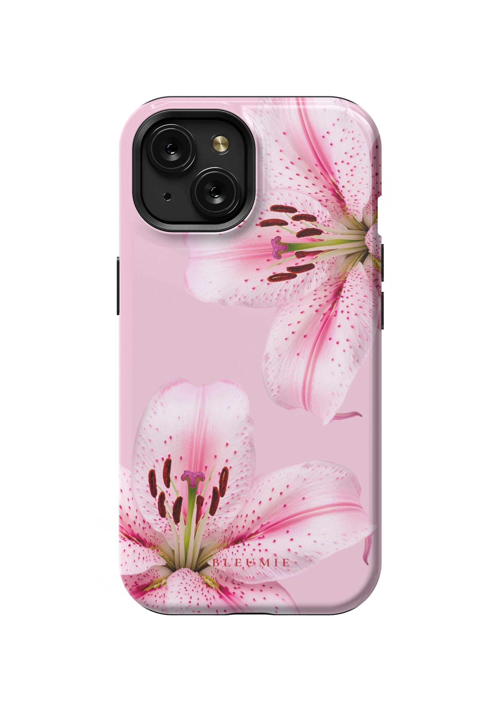 BLEUMIE Pink Lily Floral MagSafe Phone Case