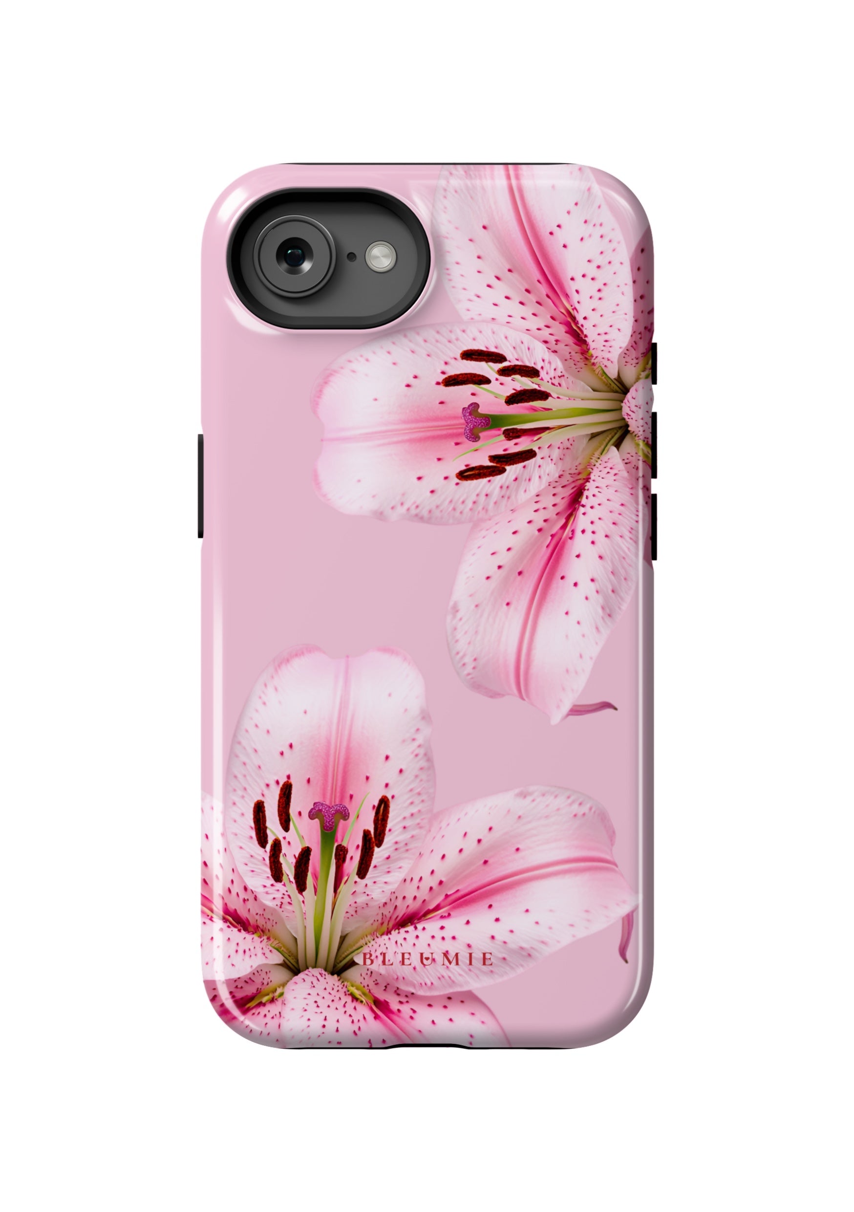 BLEUMIE Pink Lily Floral MagSafe Phone Case iPhone 16e