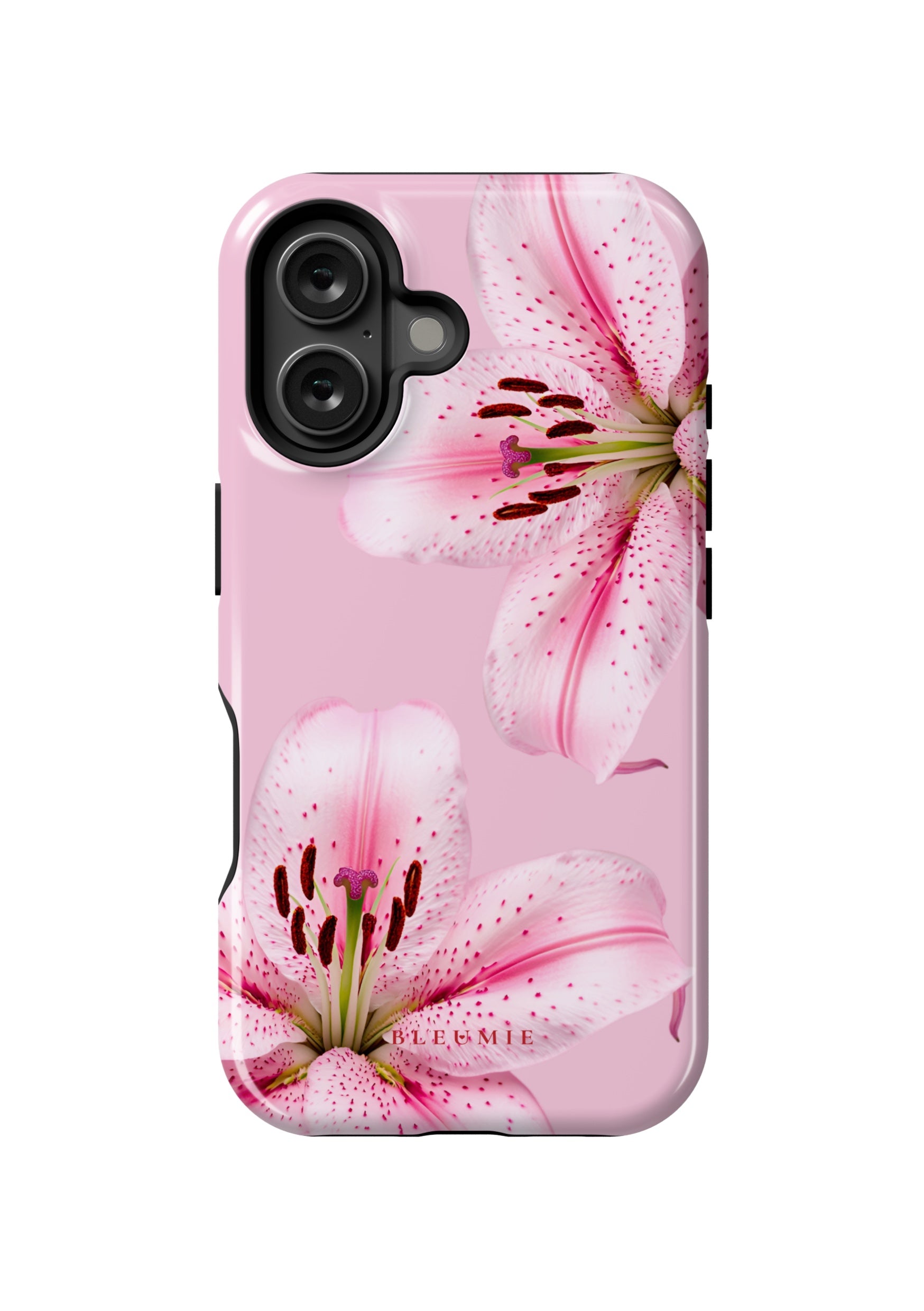 BLEUMIE Pink Lily Floral MagSafe Phone Case iPhone 16