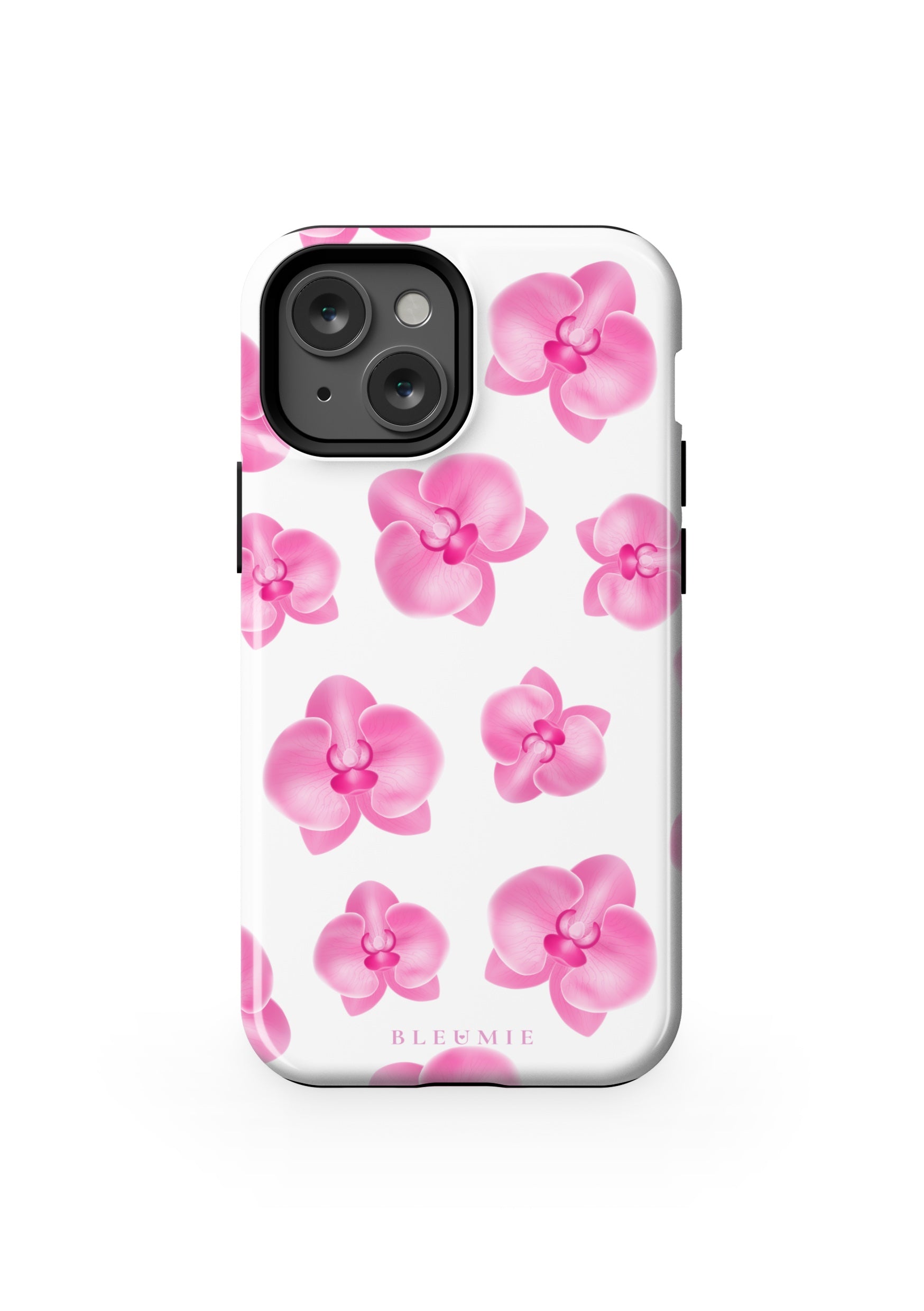 BLEUMIE Pink Orchid Floral MagSafe Phone Case