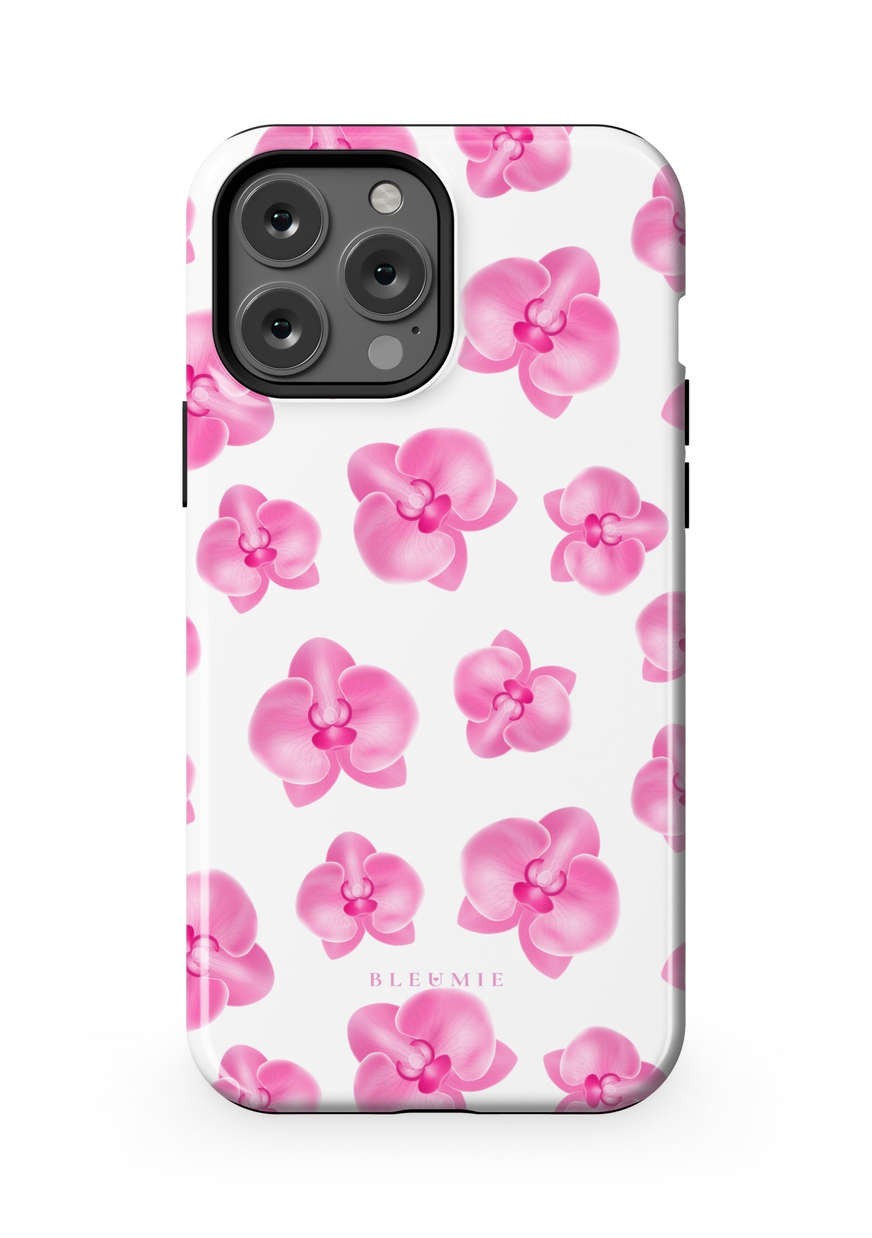 BLEUMIE Pink Orchid Floral MagSafe Phone Case