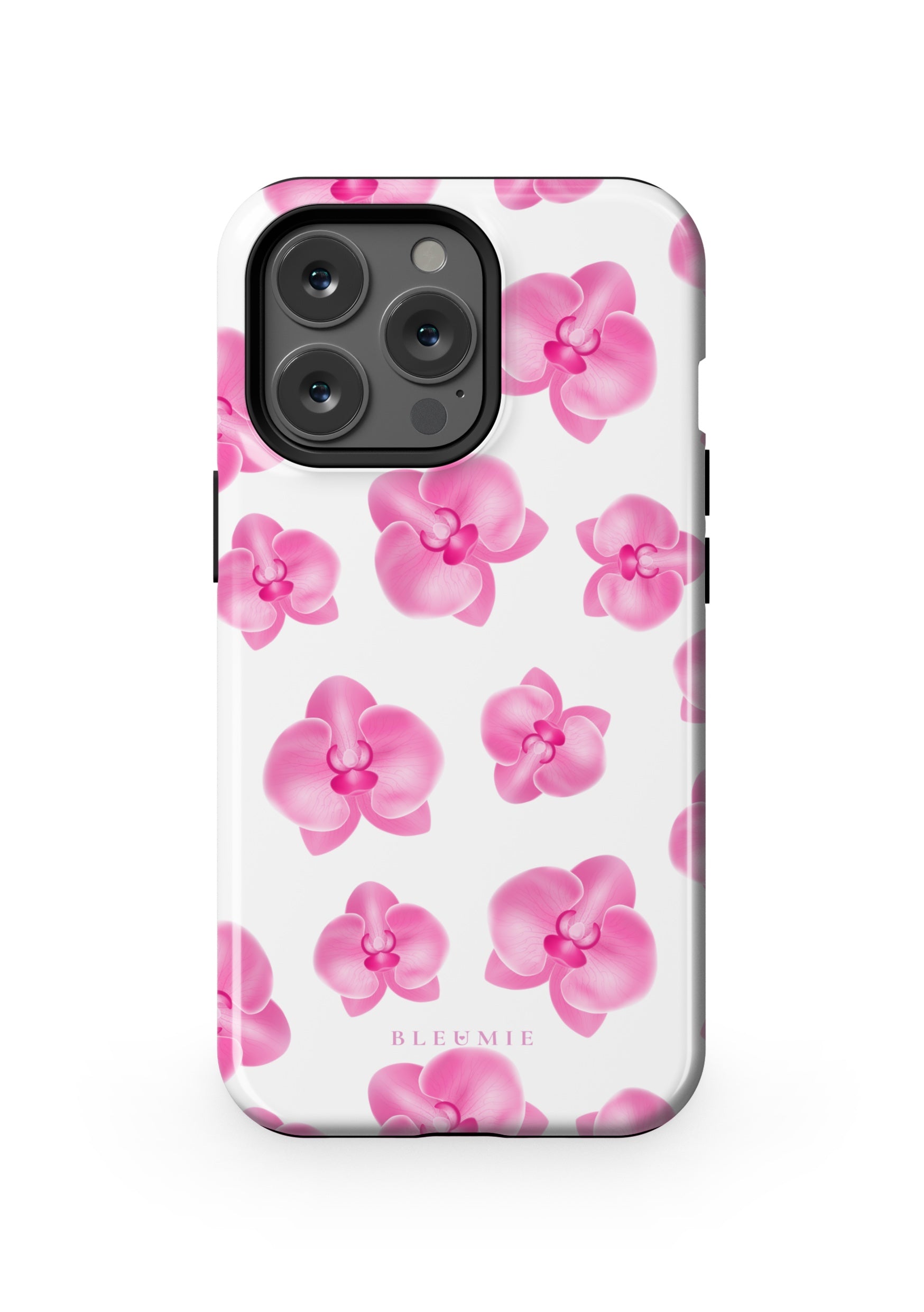 BLEUMIE Pink Orchid Floral MagSafe Phone Case