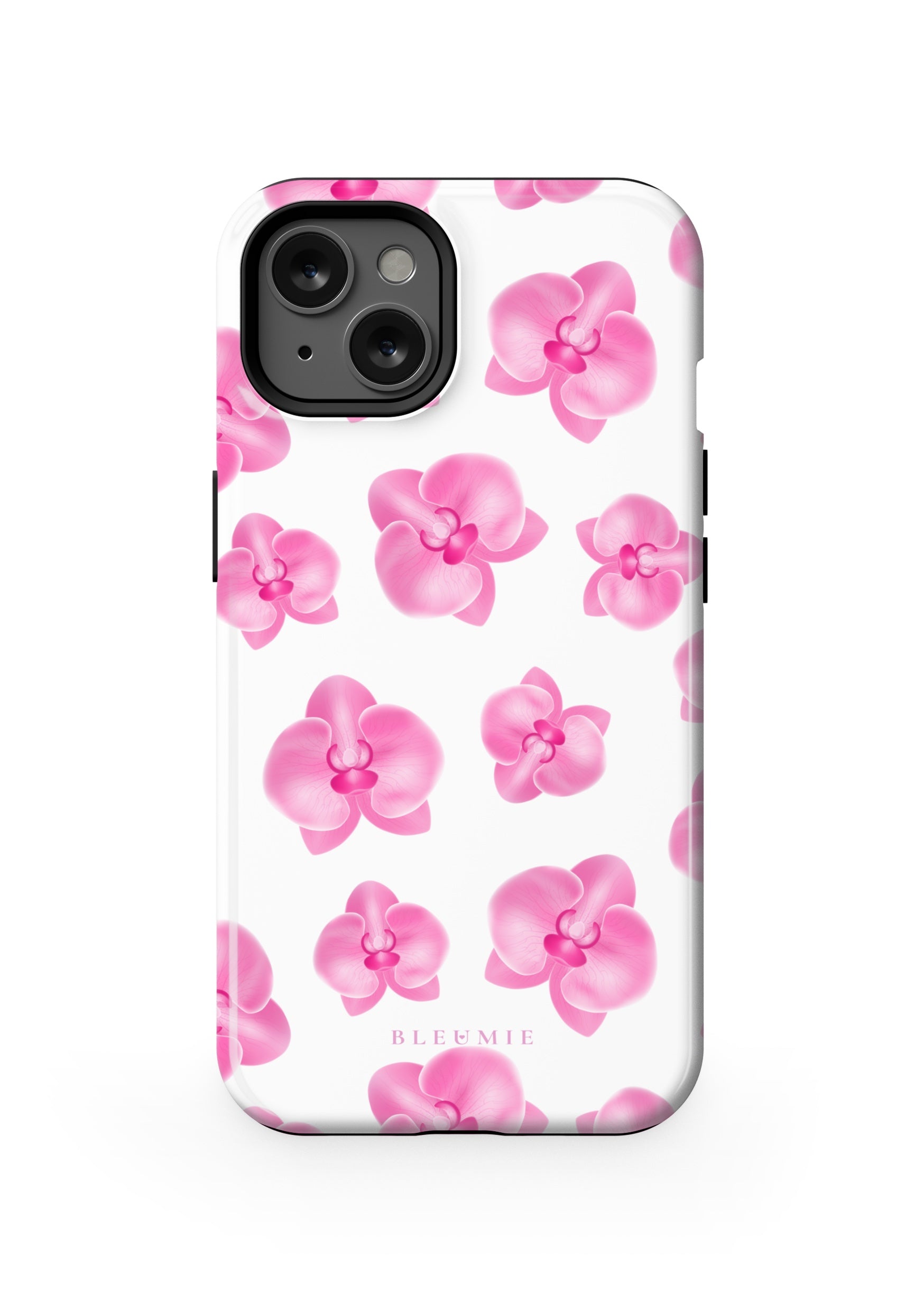 BLEUMIE Pink Orchid Floral MagSafe Phone Case