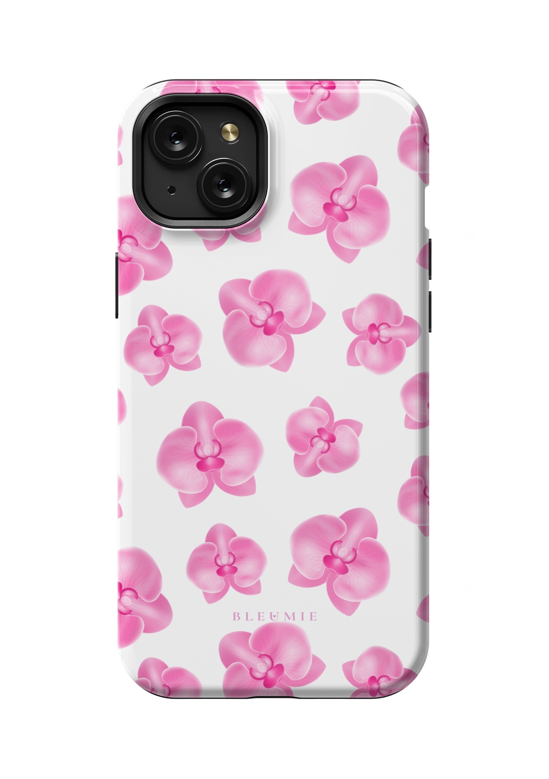 BLEUMIE Pink Orchid Floral MagSafe Phone Case