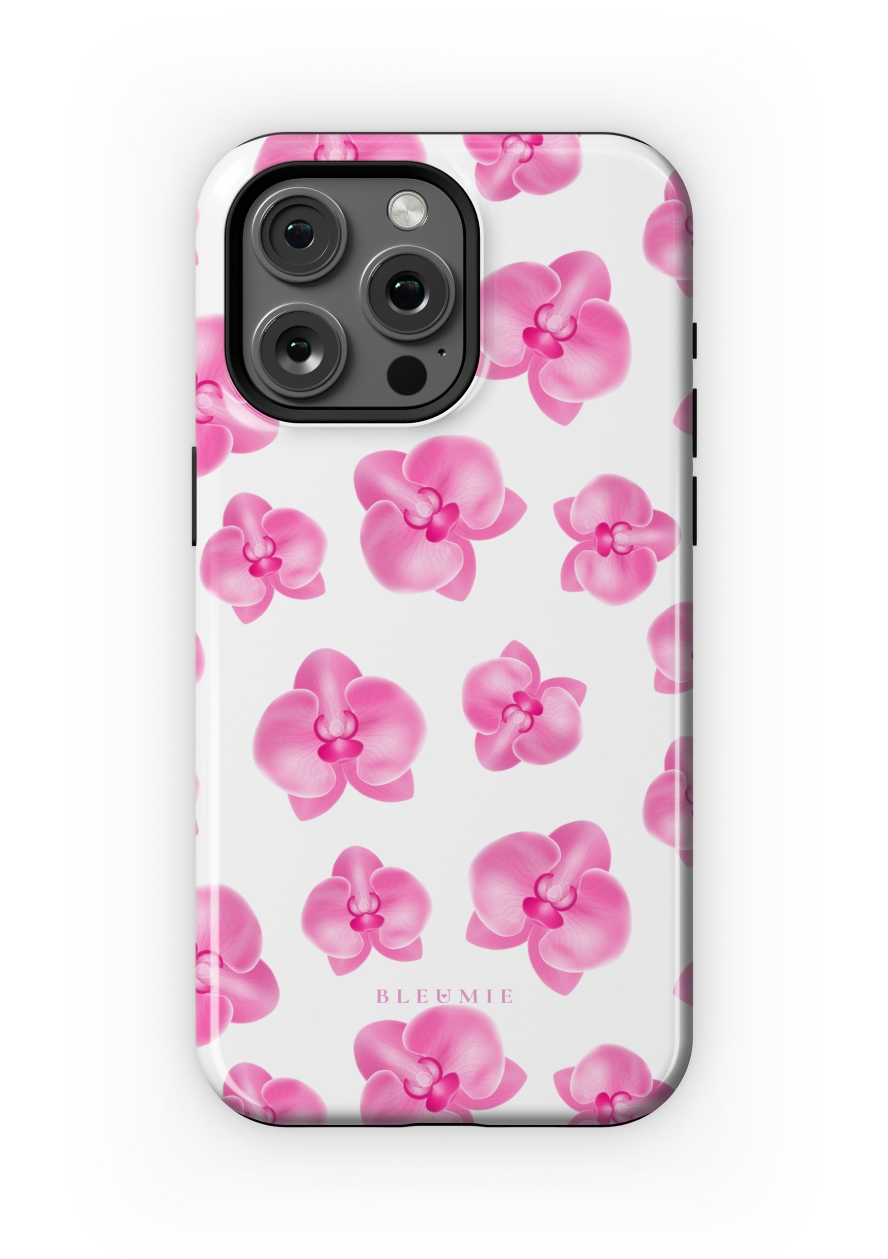 BLEUMIE Pink Orchid Floral MagSafe Phone Case