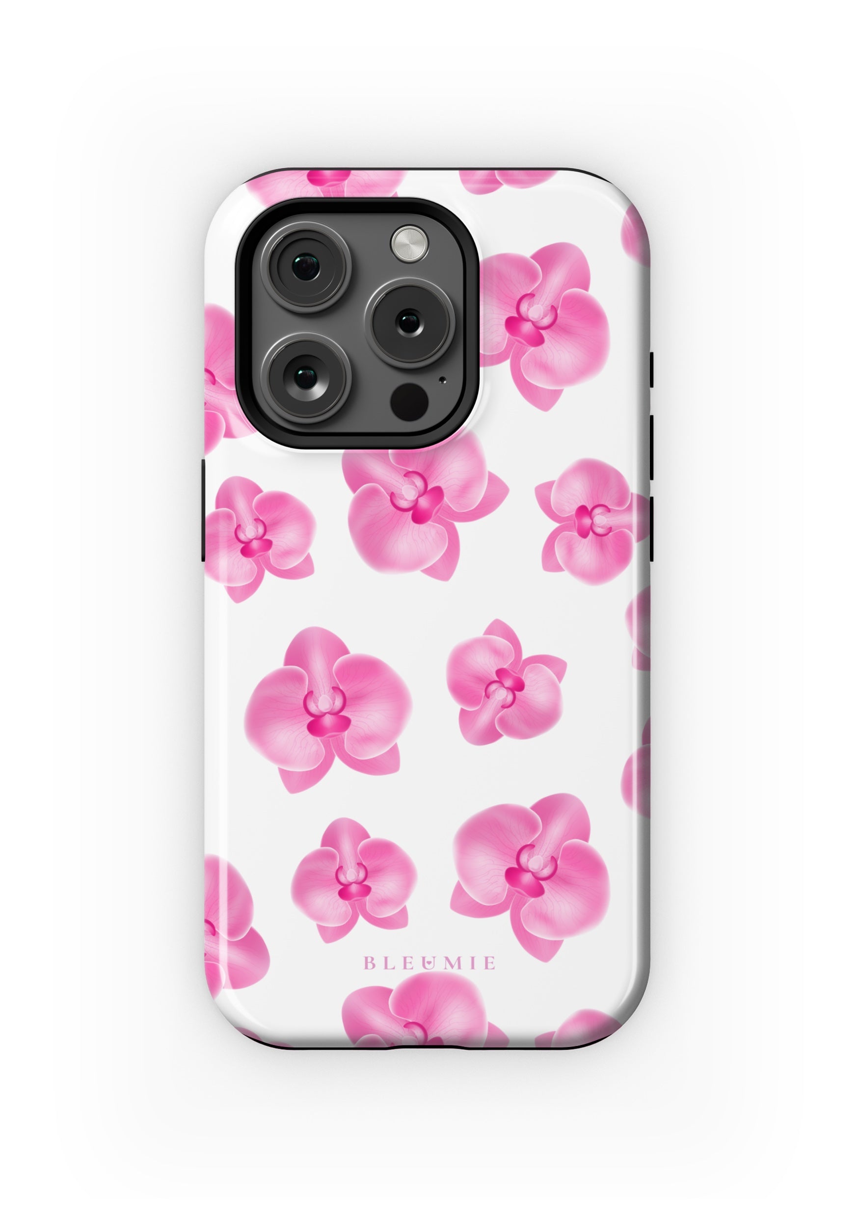 BLEUMIE Pink Orchid Floral MagSafe Phone Case