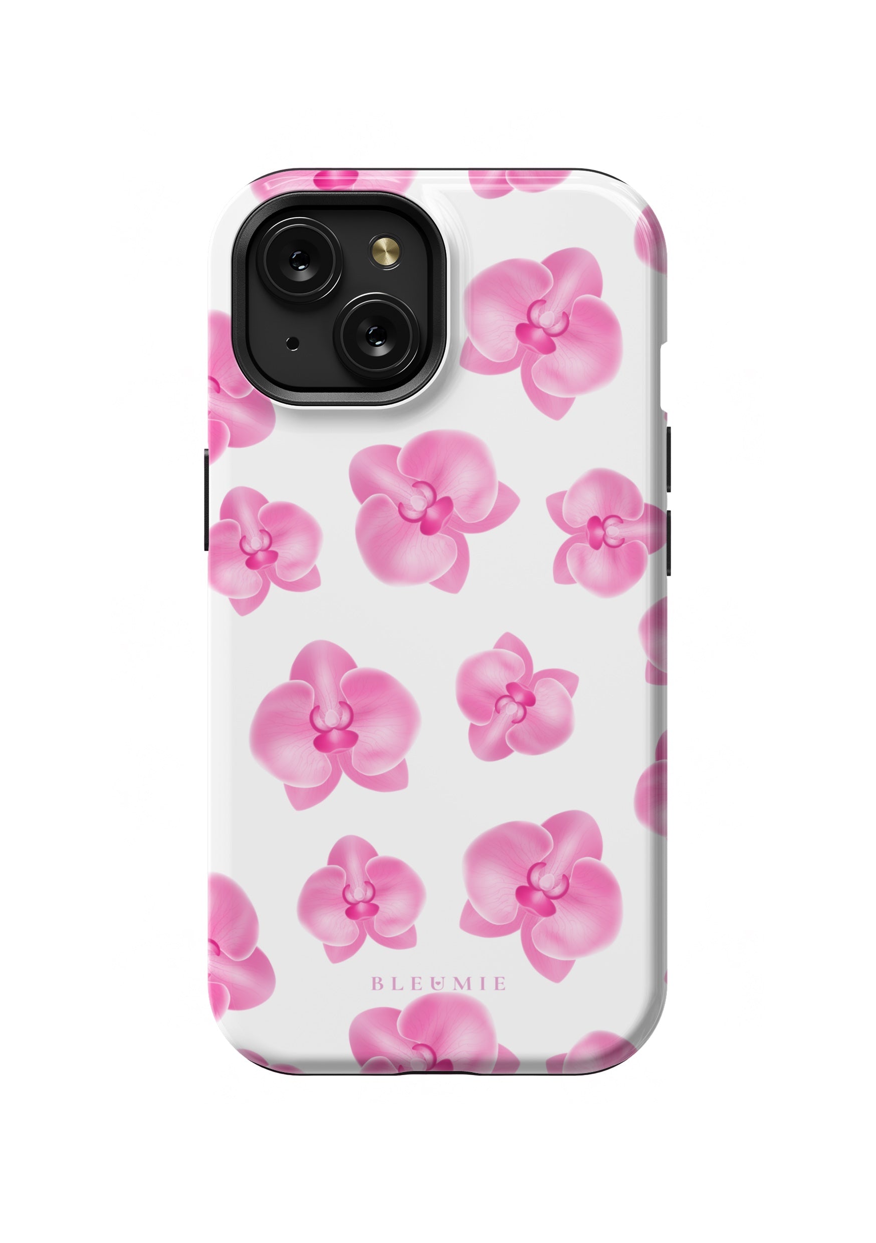 BLEUMIE Pink Orchid Floral MagSafe Phone Case