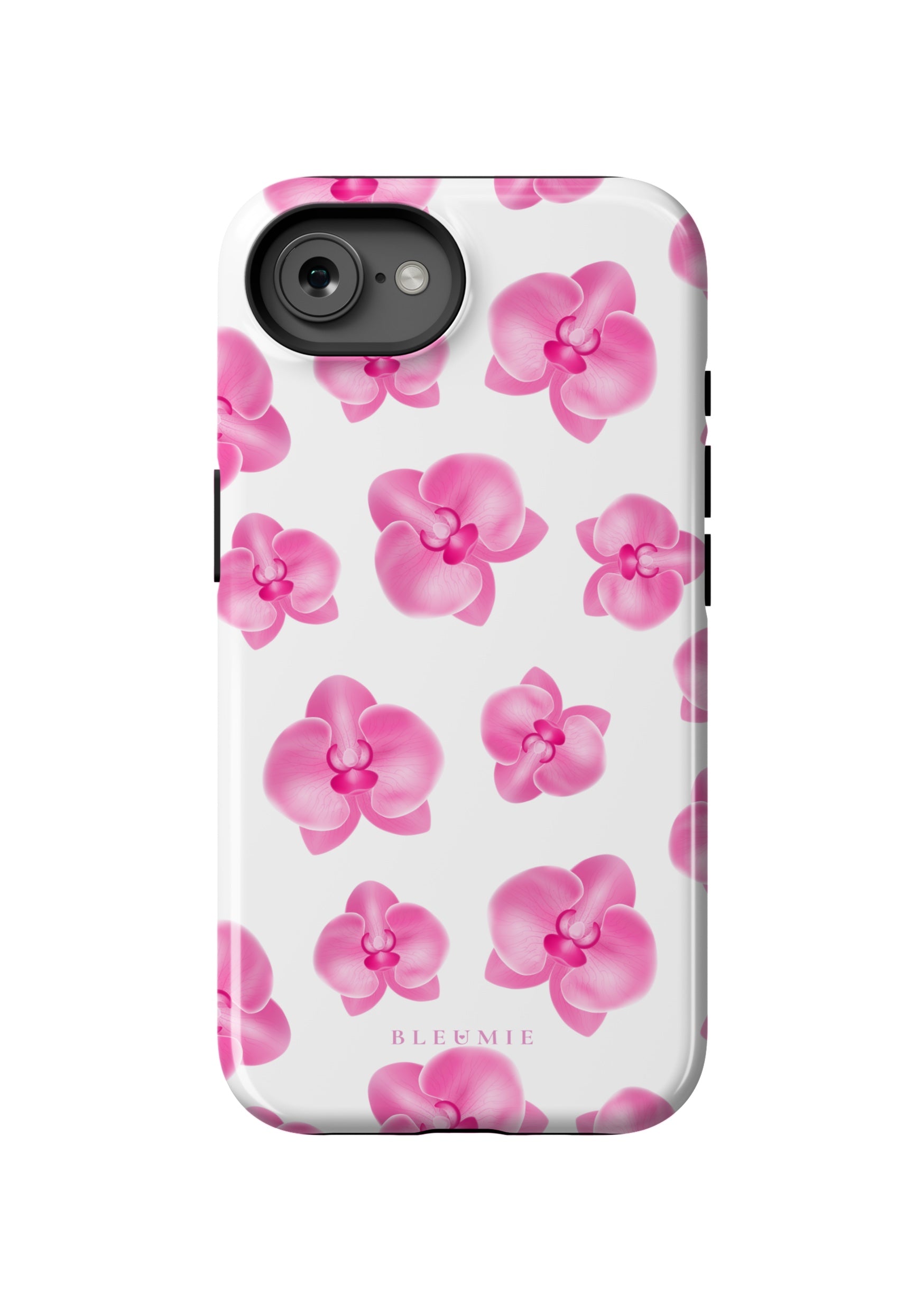 BLEUMIE Pink Orchid Floral MagSafe Phone Case iPhone 16e