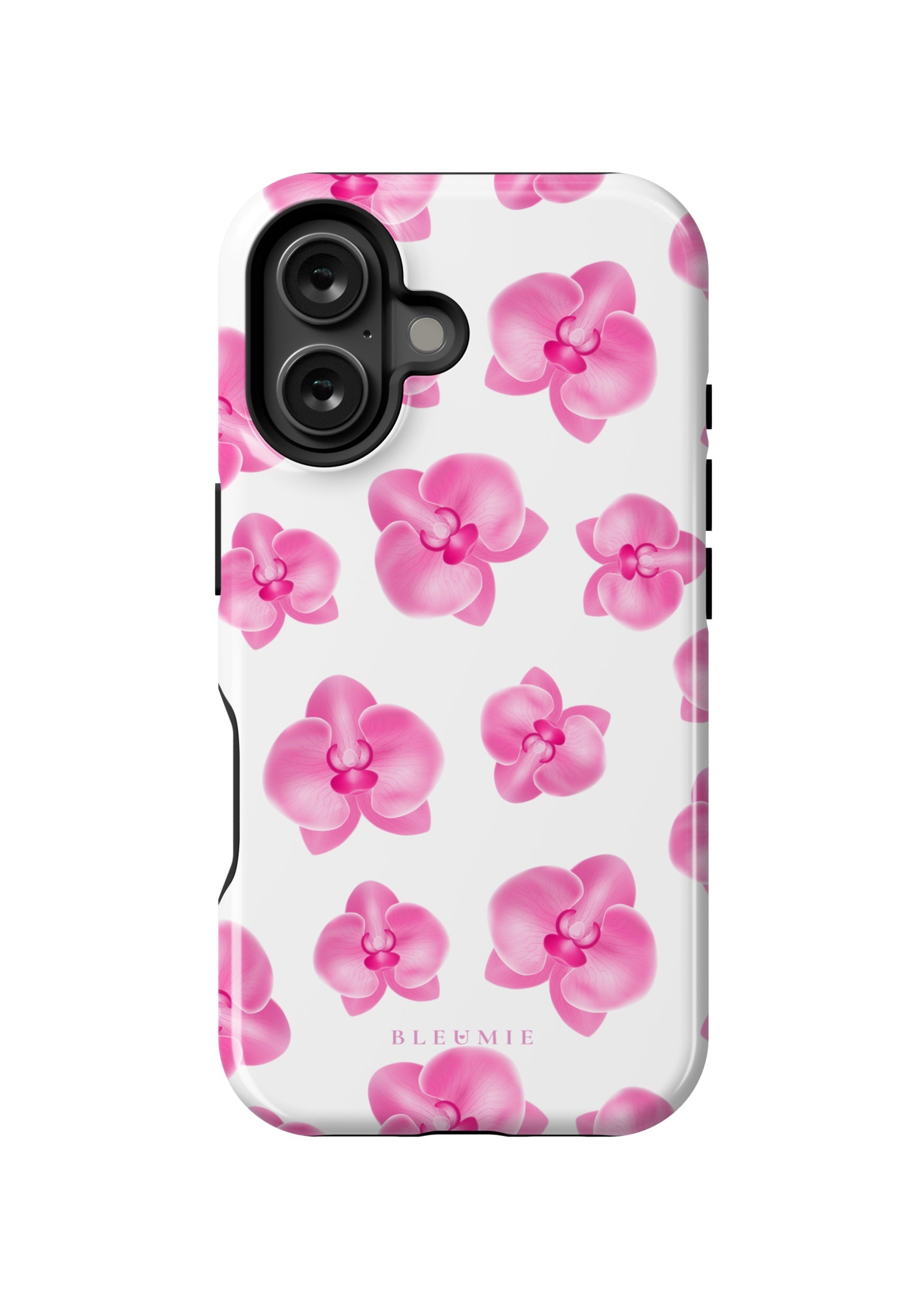 BLEUMIE Pink Orchid Floral MagSafe Phone Case iPhone 16